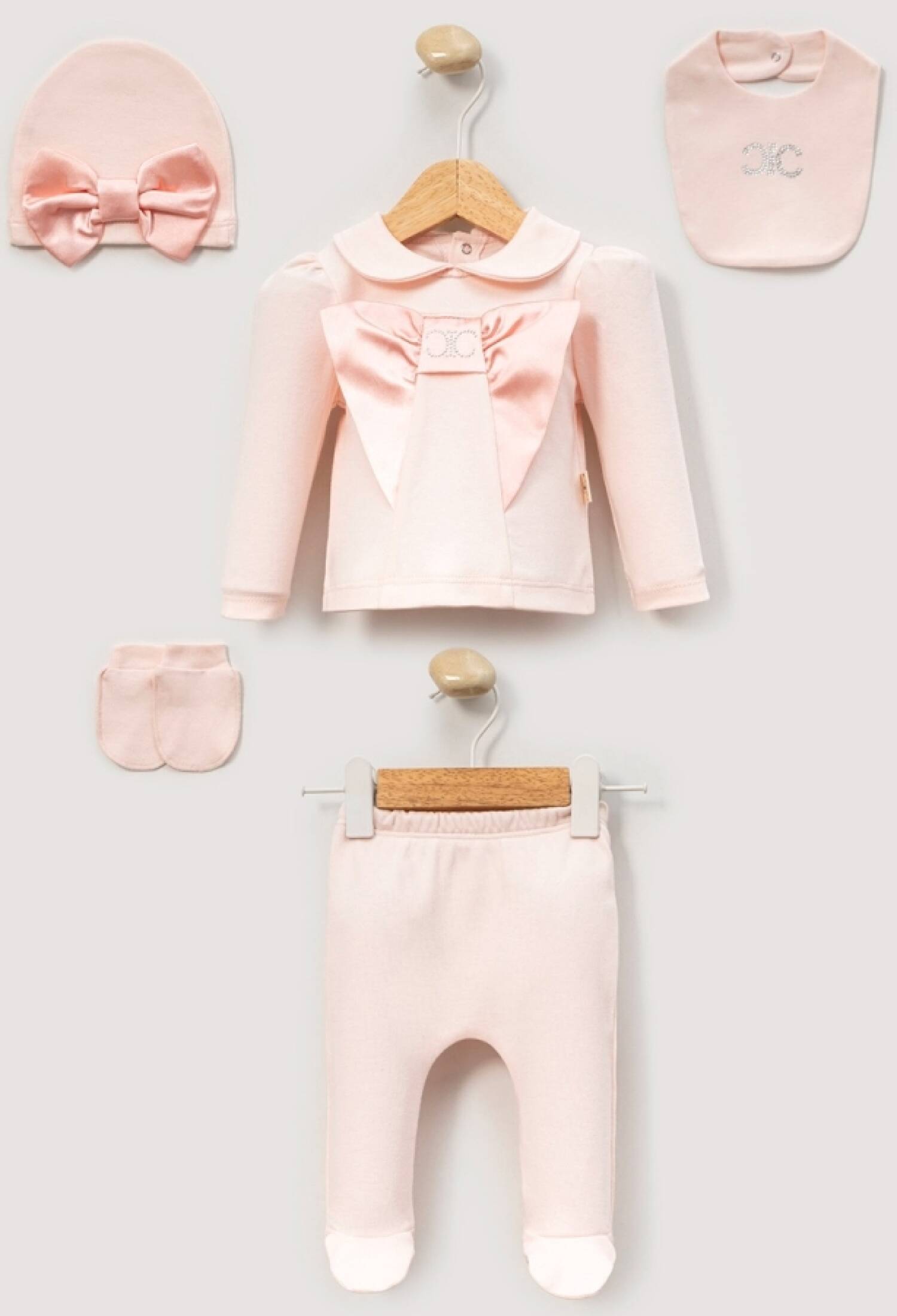 Taş Nakışlı Kız Bebe 5li Set - Brand: CAYZEN - Kids & Bby Clothes From Peralane Kids Turkey