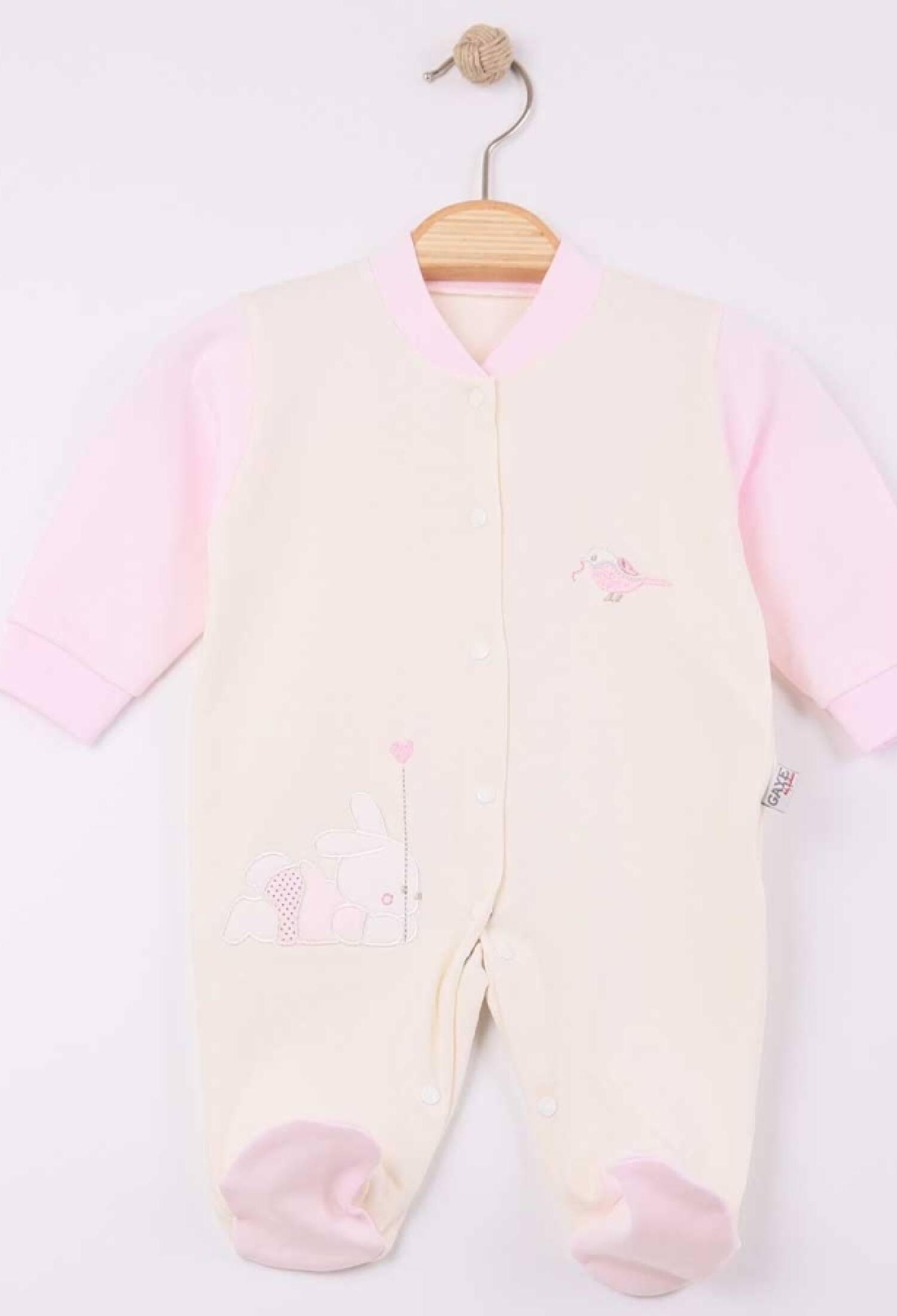 Tavşan Baskılı Kız Bebe Tulum - Brand: GAYE BEBE - Kids & Bby Clothes From Peralane Kids Turkey