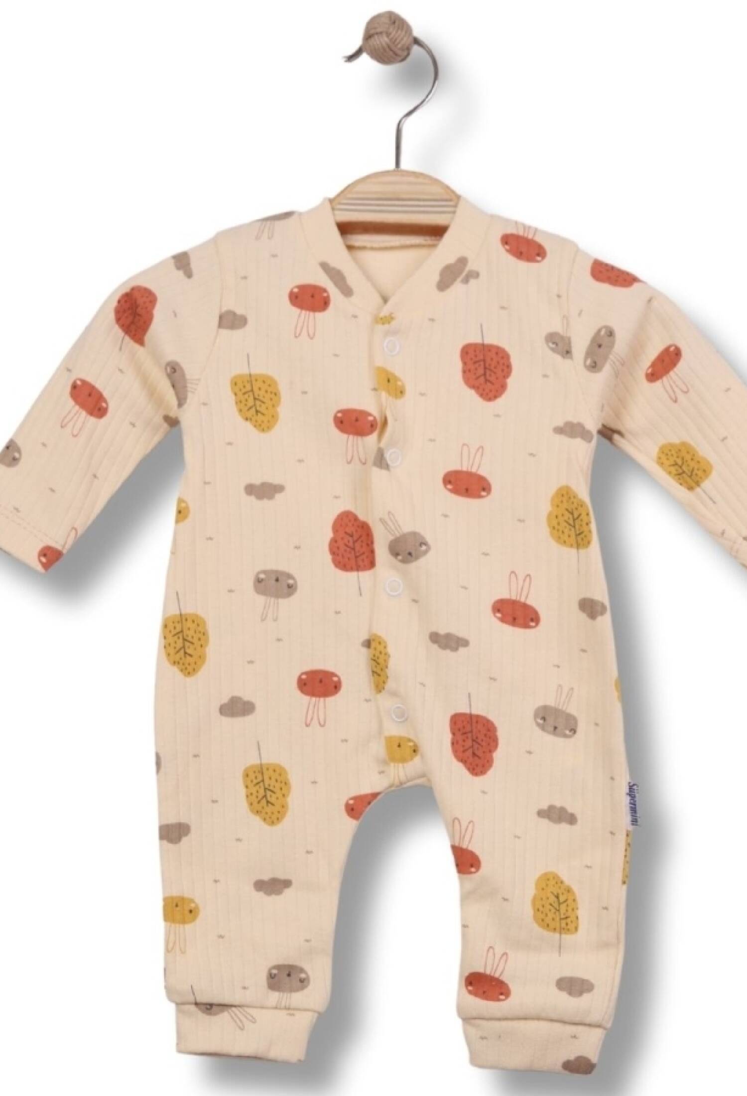 Tavşan Desenli Raporlu Kız Bebe Tulum - Brand: SÜPERMİNİ - Kids & Bby Clothes From Peralane Kids Turkey