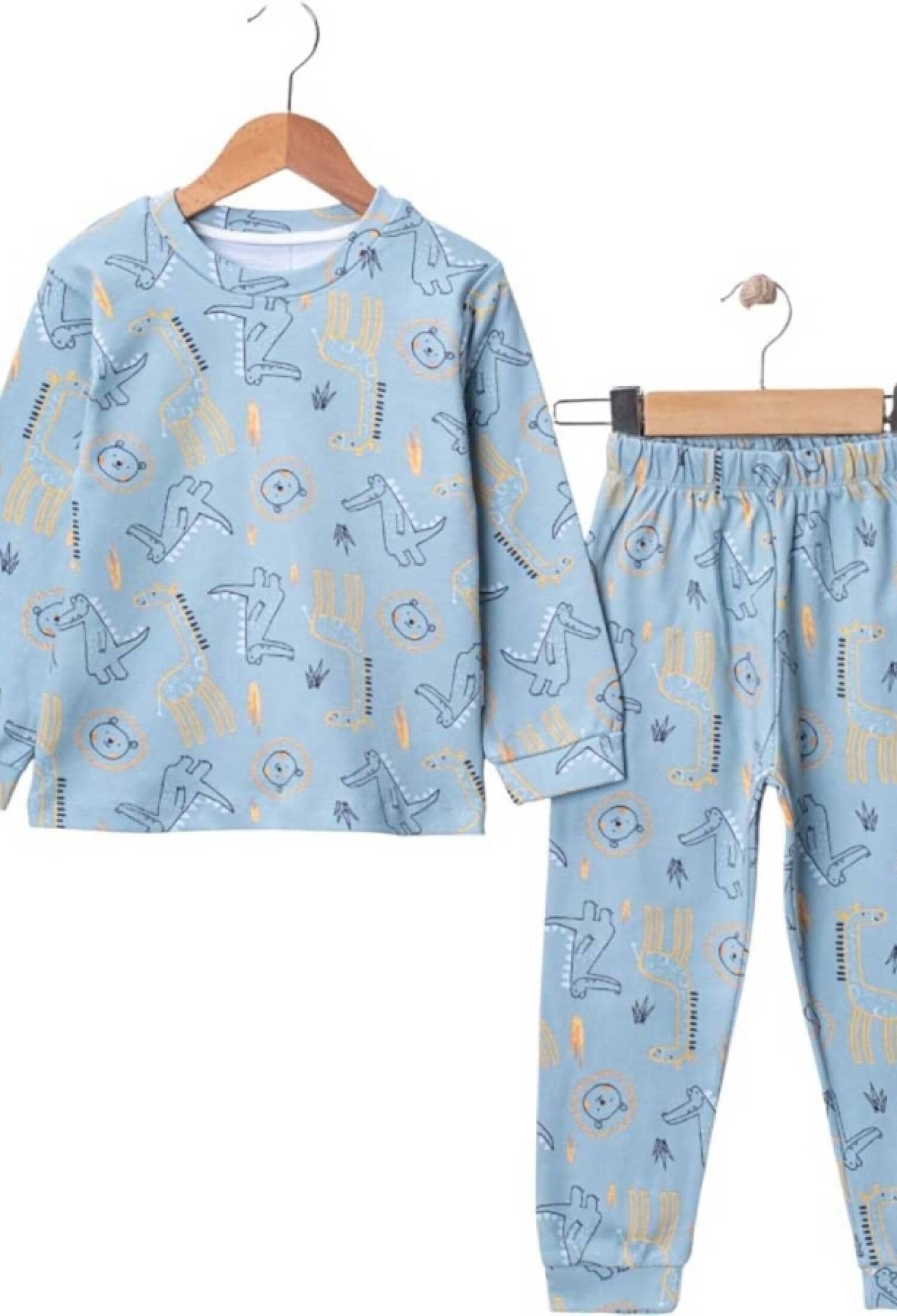 Timsah Desenli Erkek Pijama Takım - Brand: SÜPERMİNİ - Kids & Bby Clothes From Peralane Kids Turkey