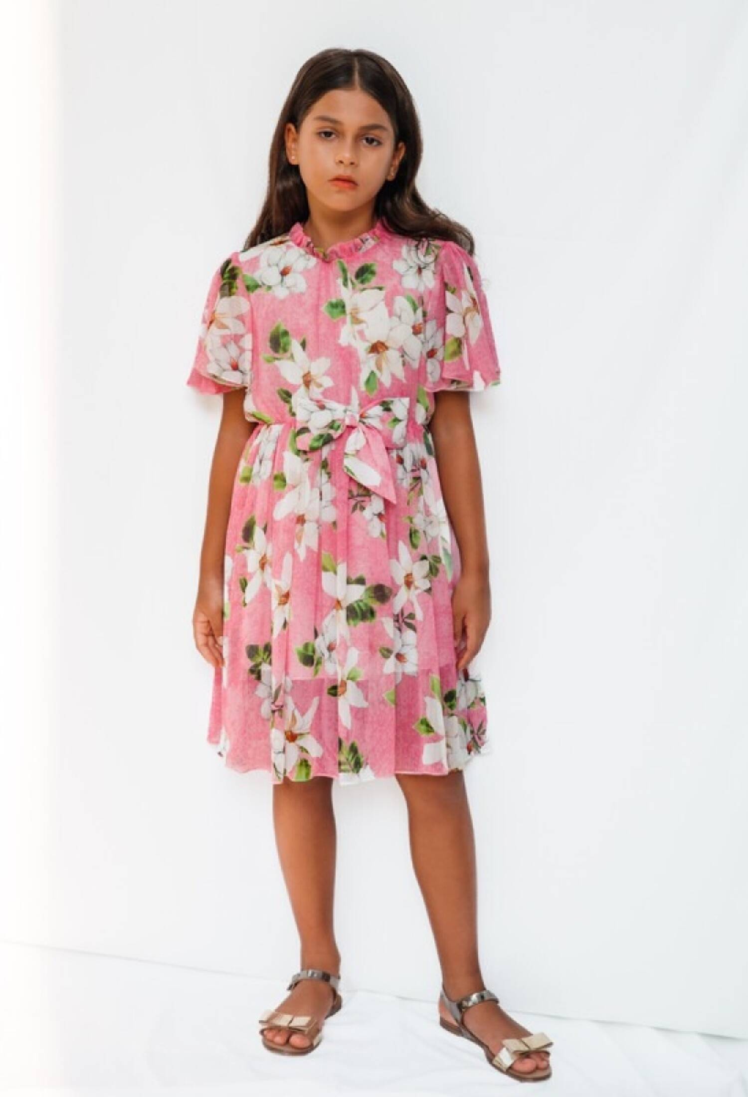 Toptan Kız Çocuk Desenli Elbise 4-12Y 1083-DSL0194 - 1083-DSL0194 - Brand: Sheshe - Kids & Bby Clothes From Peralane Kids Turkey