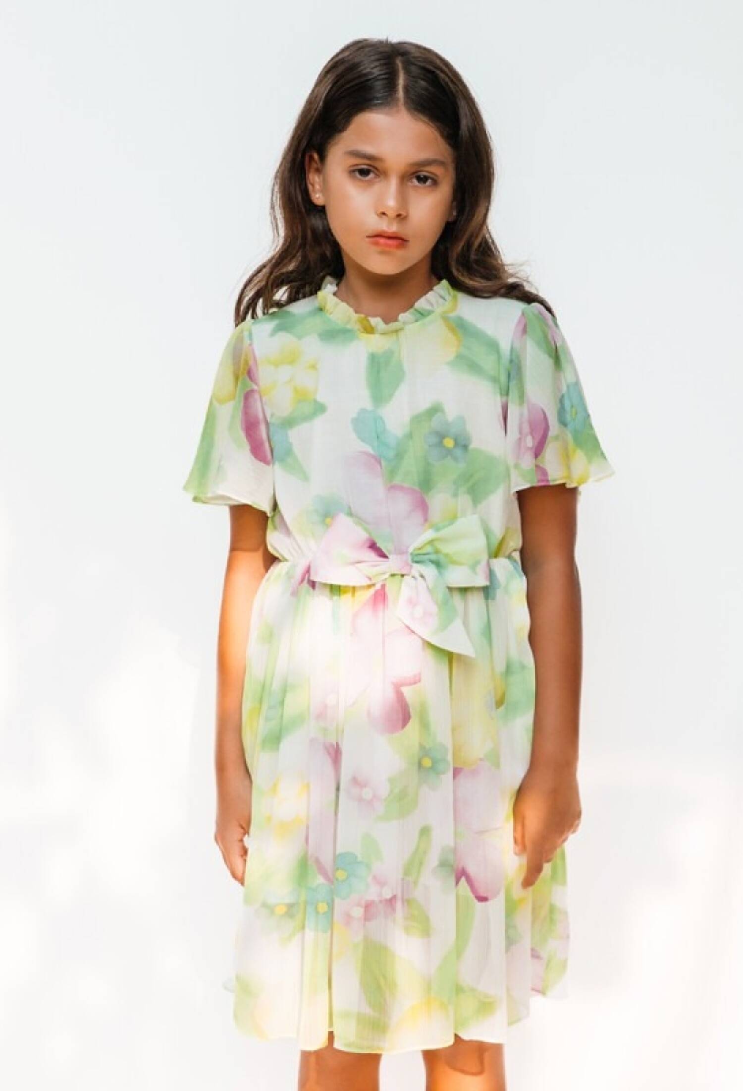 Toptan Kız Çocuk Elbise 4-12Y 1083-DSL0195 - 1083-DSL0195 - Brand: Sheshe - Kids & Bby Clothes From Peralane Kids Turkey