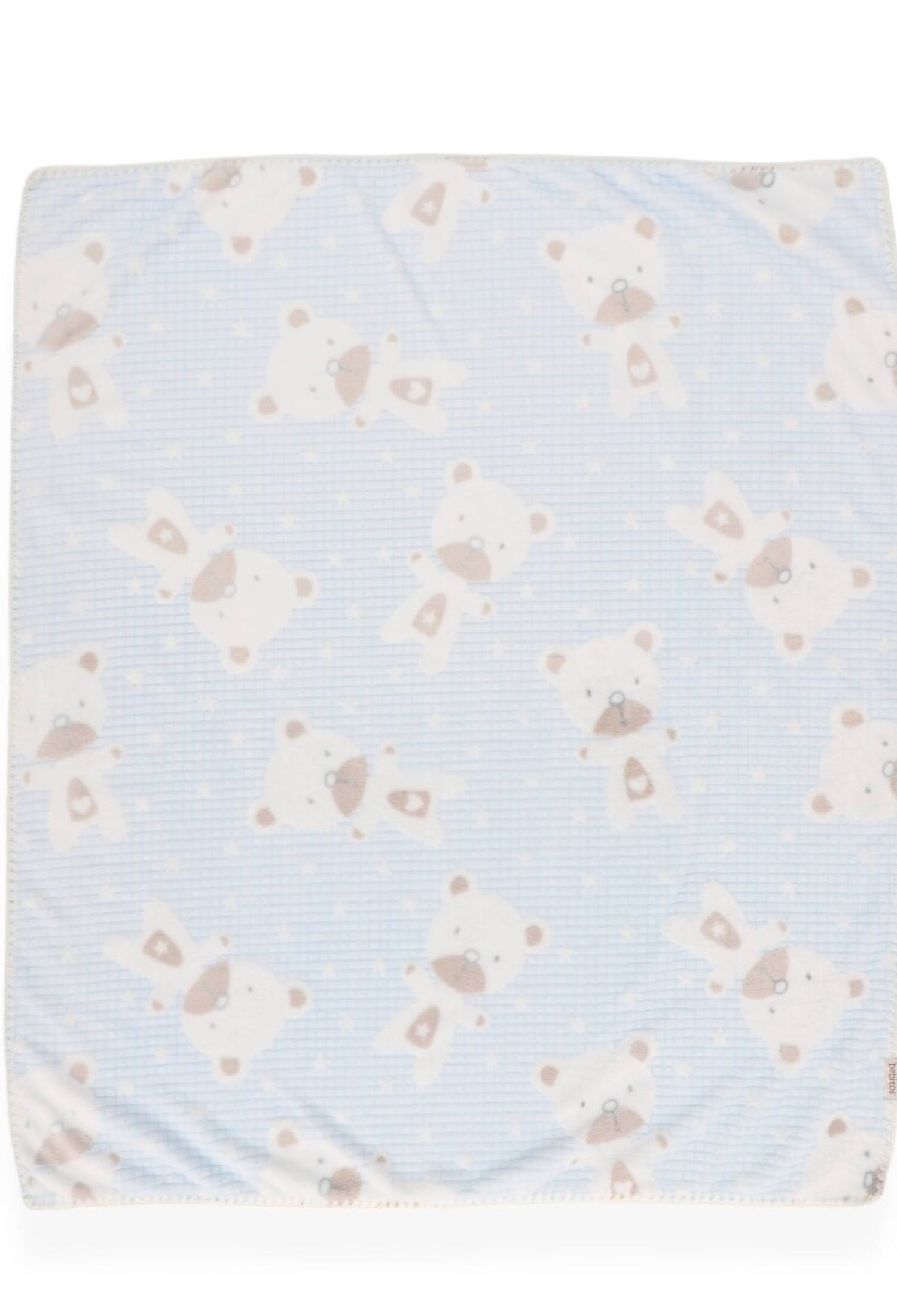 Toptan Unisex Bebek Süs Dikişli Ayıcıklı Battaniye 107x87 2020-95083 - 2020-95083 - Brand: Bebitof - Kids & Bby Clothes From Peralane Kids Turkey