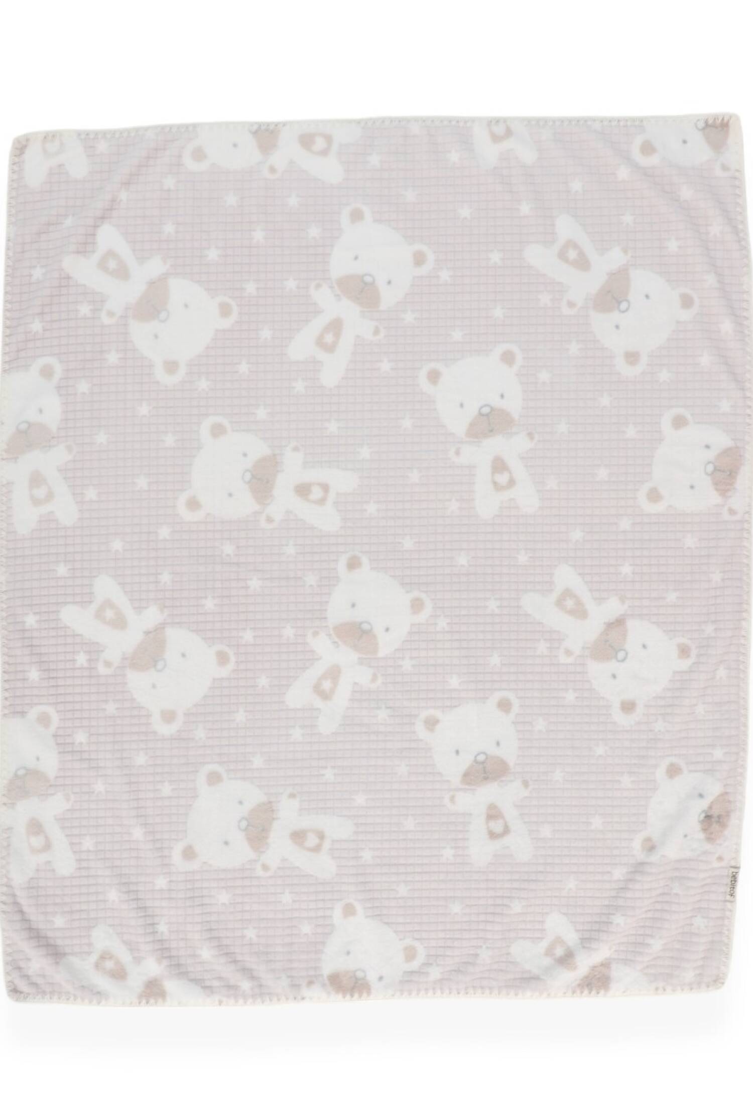 Toptan Unisex Bebek Süs Dikişli Ayıcıklı Battaniye 107x87 2020-95083 - 2020-95083 - Brand: Bebitof - Kids & Bby Clothes From Peralane Kids Turkey