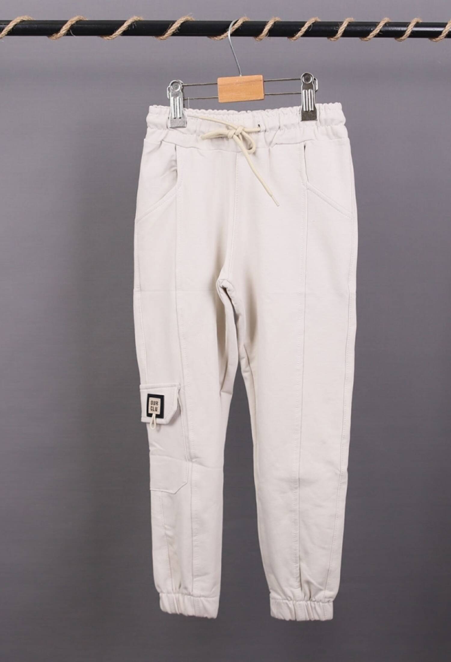 Yanı Cepli Paçası Lastikli Kız Tek Alt - Brand: CARİBOU - Kids & Bby Clothes From Peralane Kids Turkey