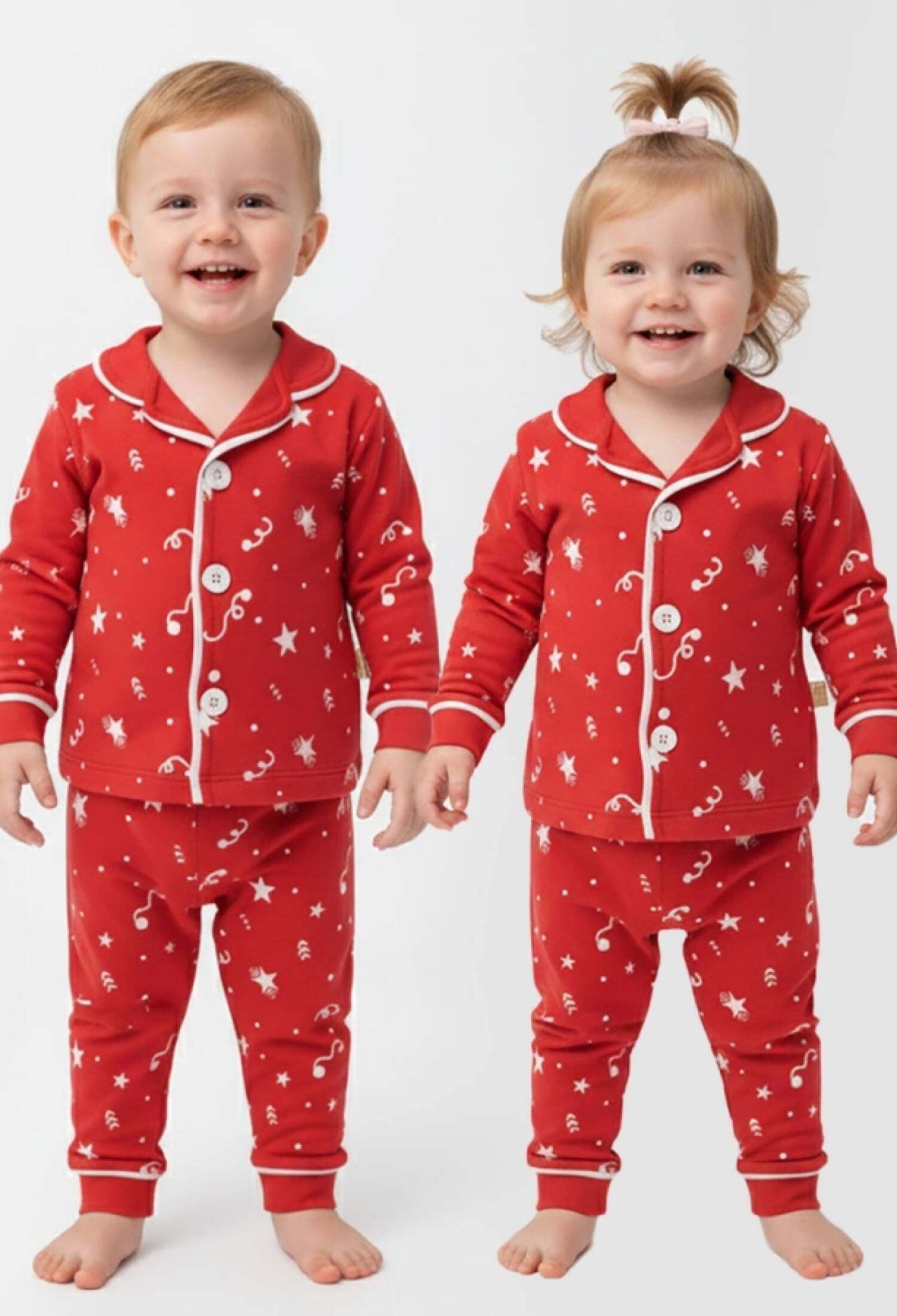 Yıldız Desenli Unisex Bebe Pijama Takım - Brand: DOLAŞ - Kids & Bby Clothes From Peralane Kids Turkey