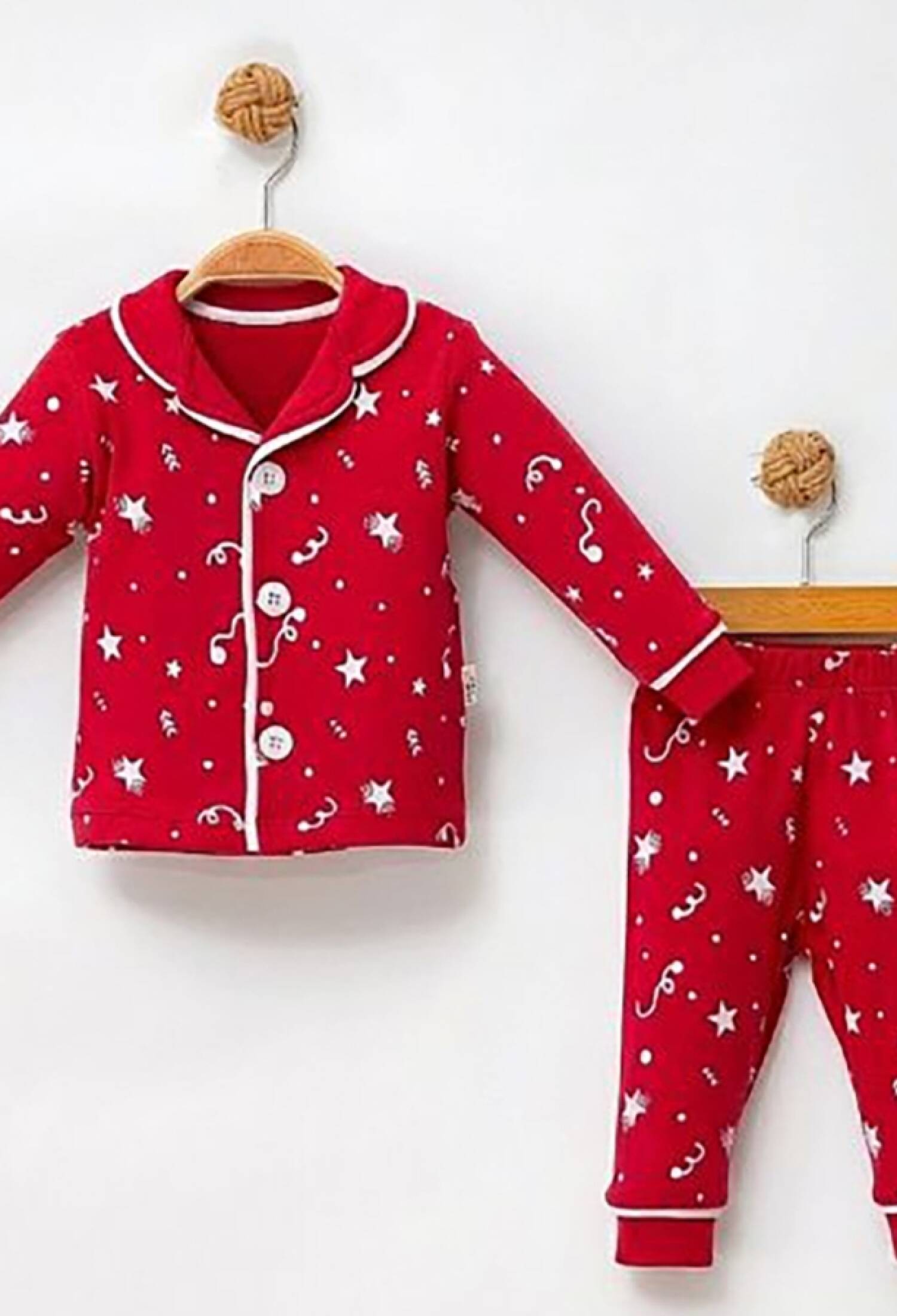 Yıldız Desenli Unisex Pijama Takım - Brand: DOLAŞ - Kids & Bby Clothes From Peralane Kids Turkey