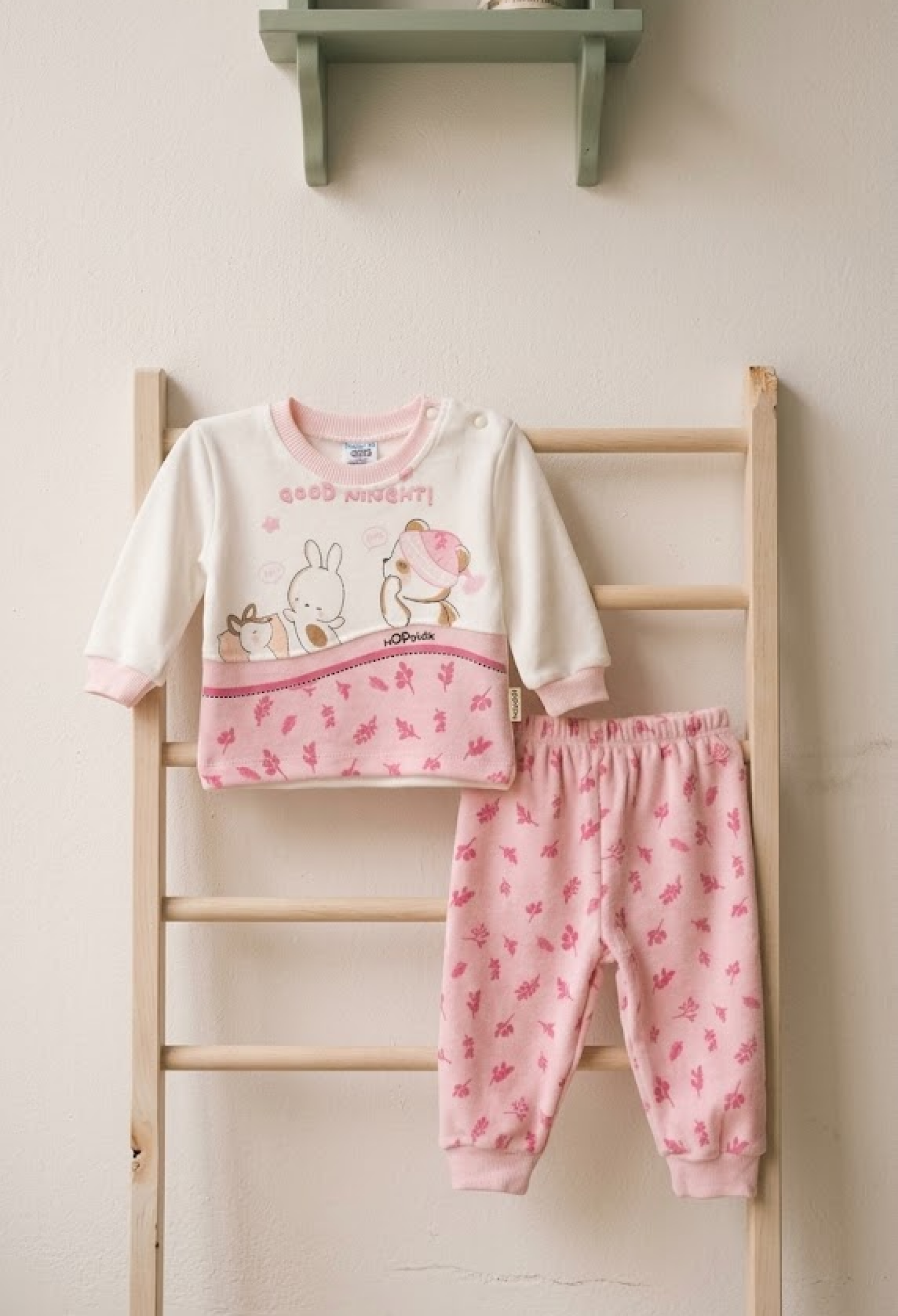 Charming 3-Piece Baby Ensemble in Pink - 21914