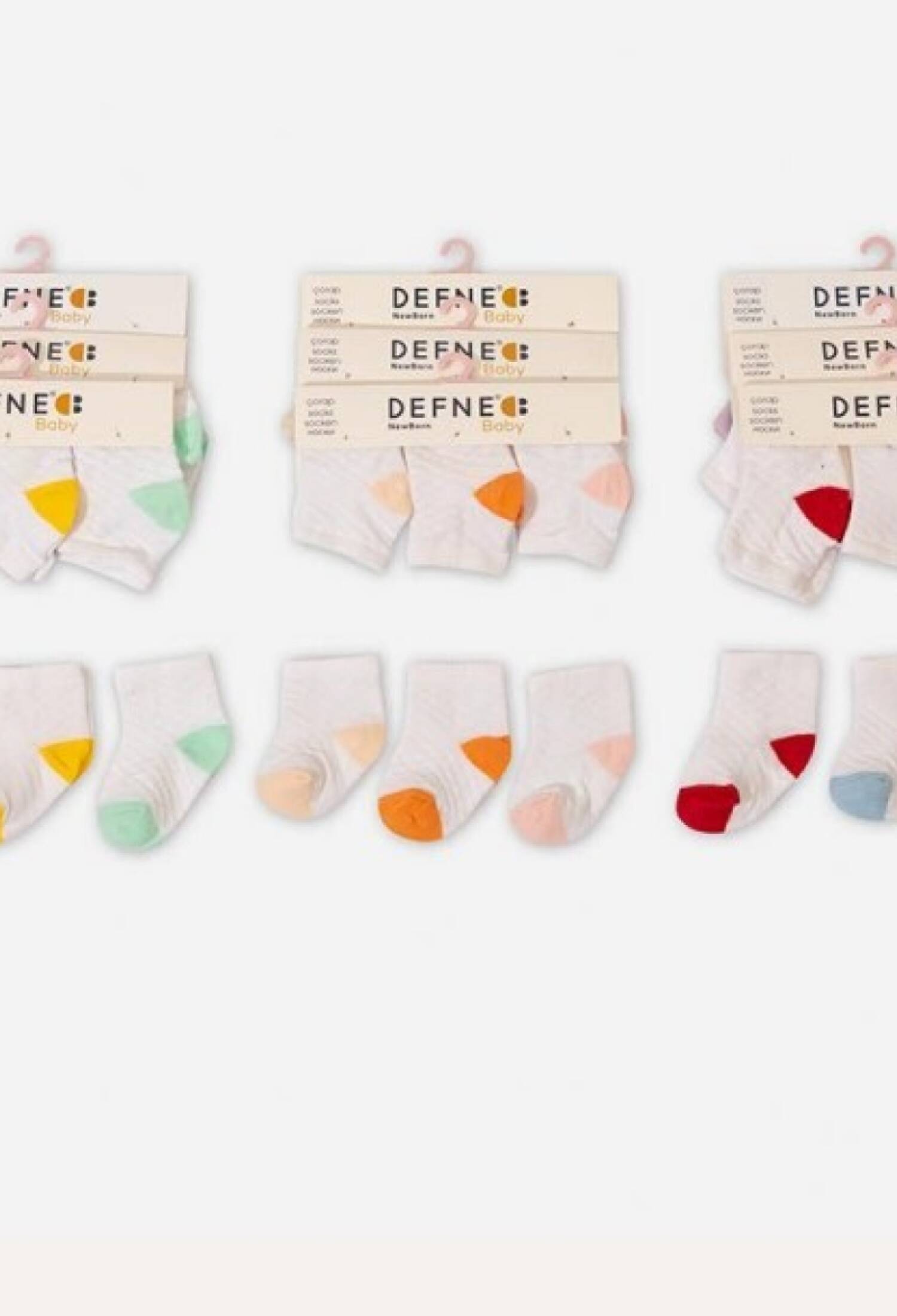 36 Çift Yeni Doğan Çorap 1064-DFNB-K032-21 - 1064-DFNB-K032-21 - Brand: Defne - Kids & Bby Clothes From Peralane Kids Turkey