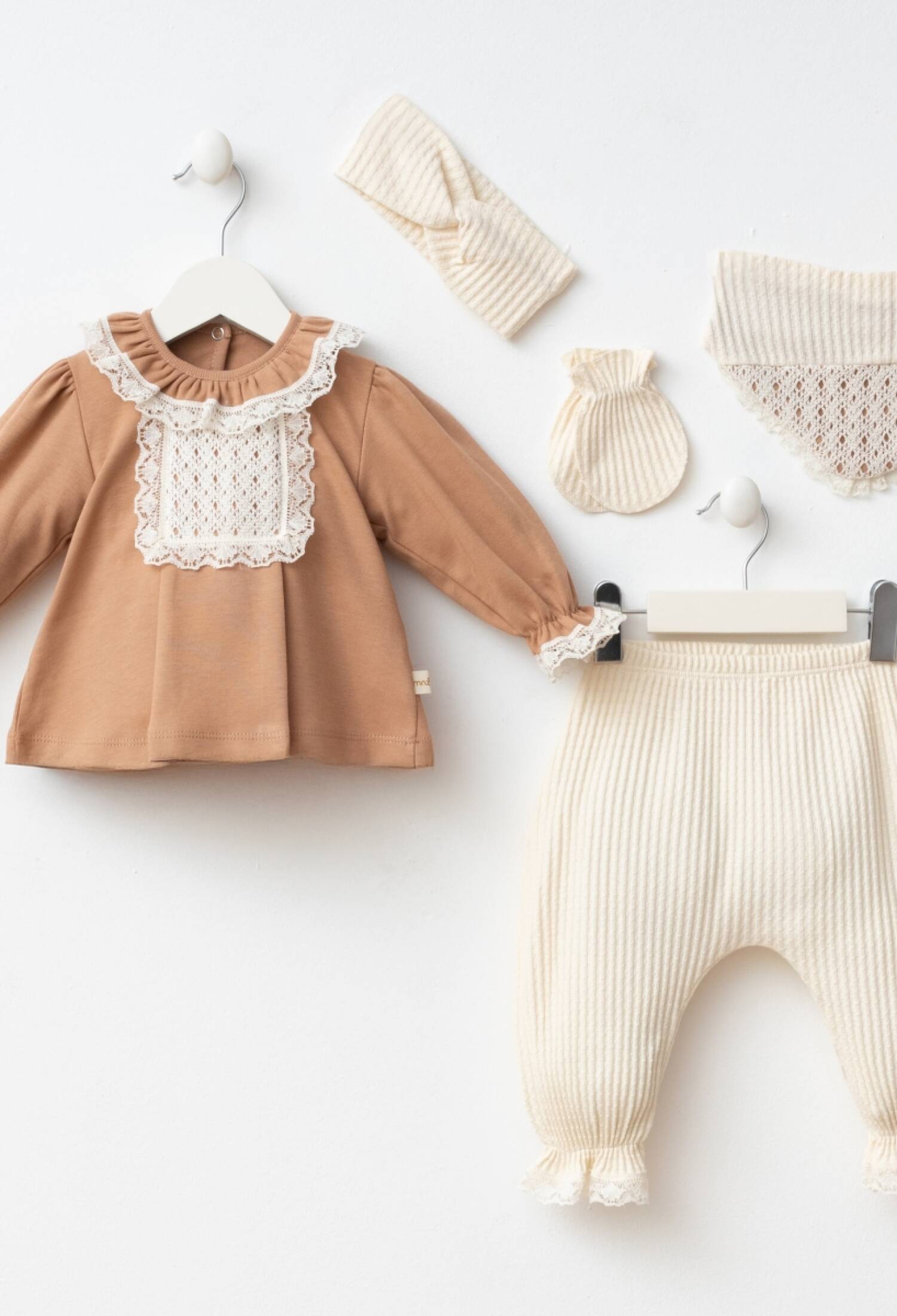 BARBARA BABY 5-PIECE SET - 7094 - Brand: Minizeyn - Kids & Bby Clothes From Peralane Kids Turkey