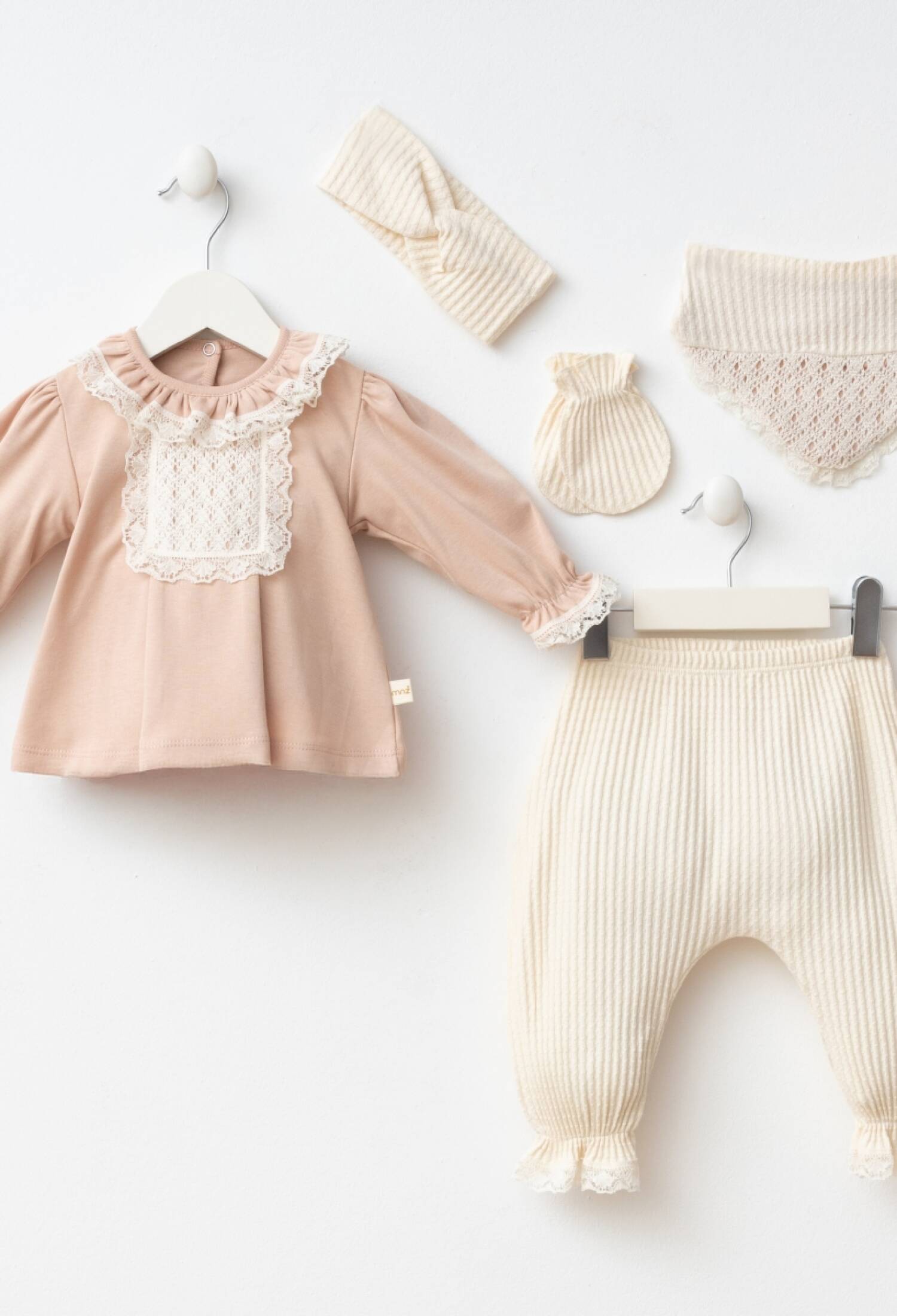 BARBARA BABY 5-PIECE SET - 7094 - Brand: Minizeyn - Kids & Bby Clothes From Peralane Kids Turkey