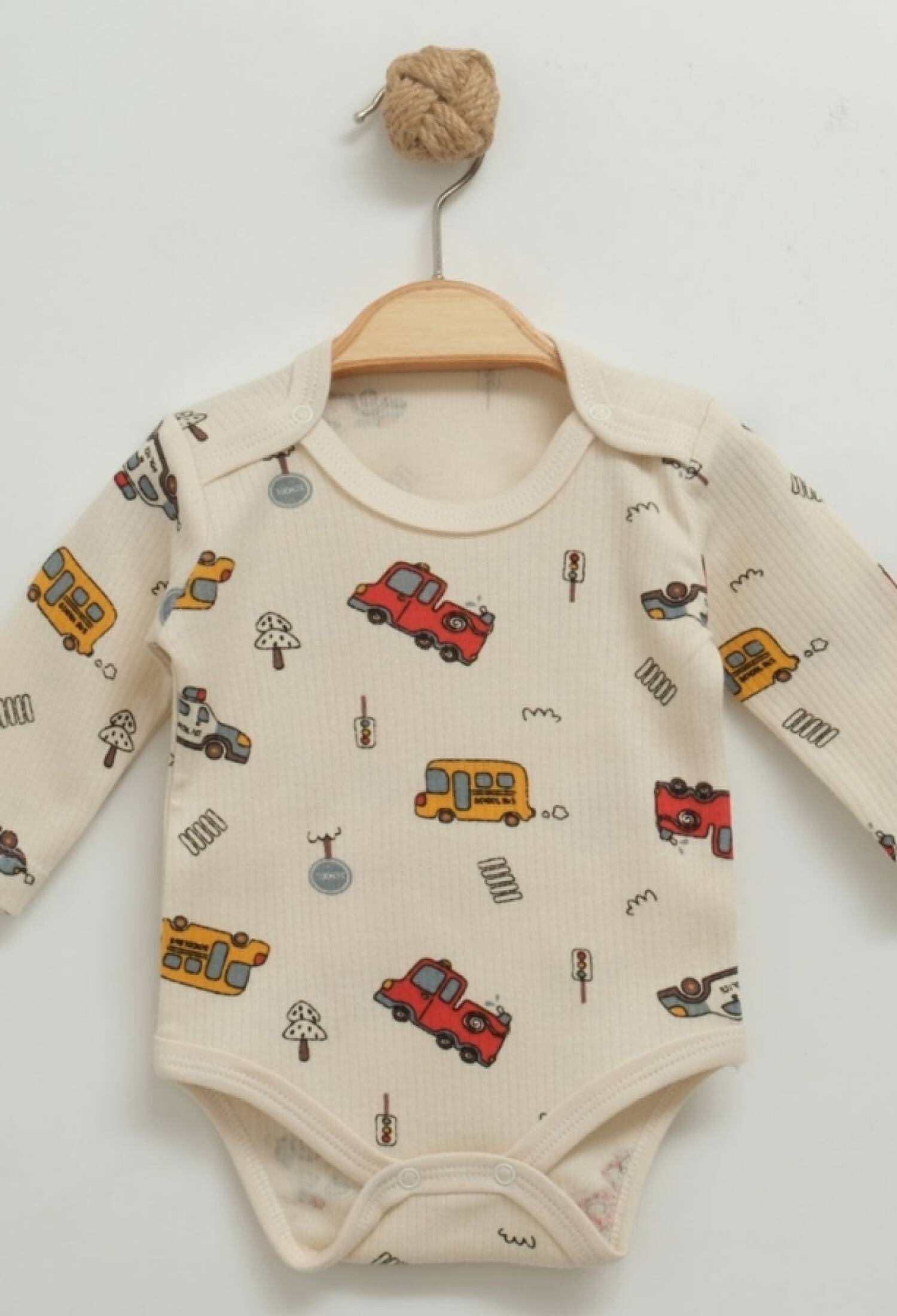 Araba Desenli Raporlu Çıtçıtlı Badi - Brand: NAYINOM - Kids & Bby Clothes From Peralane Kids Turkey