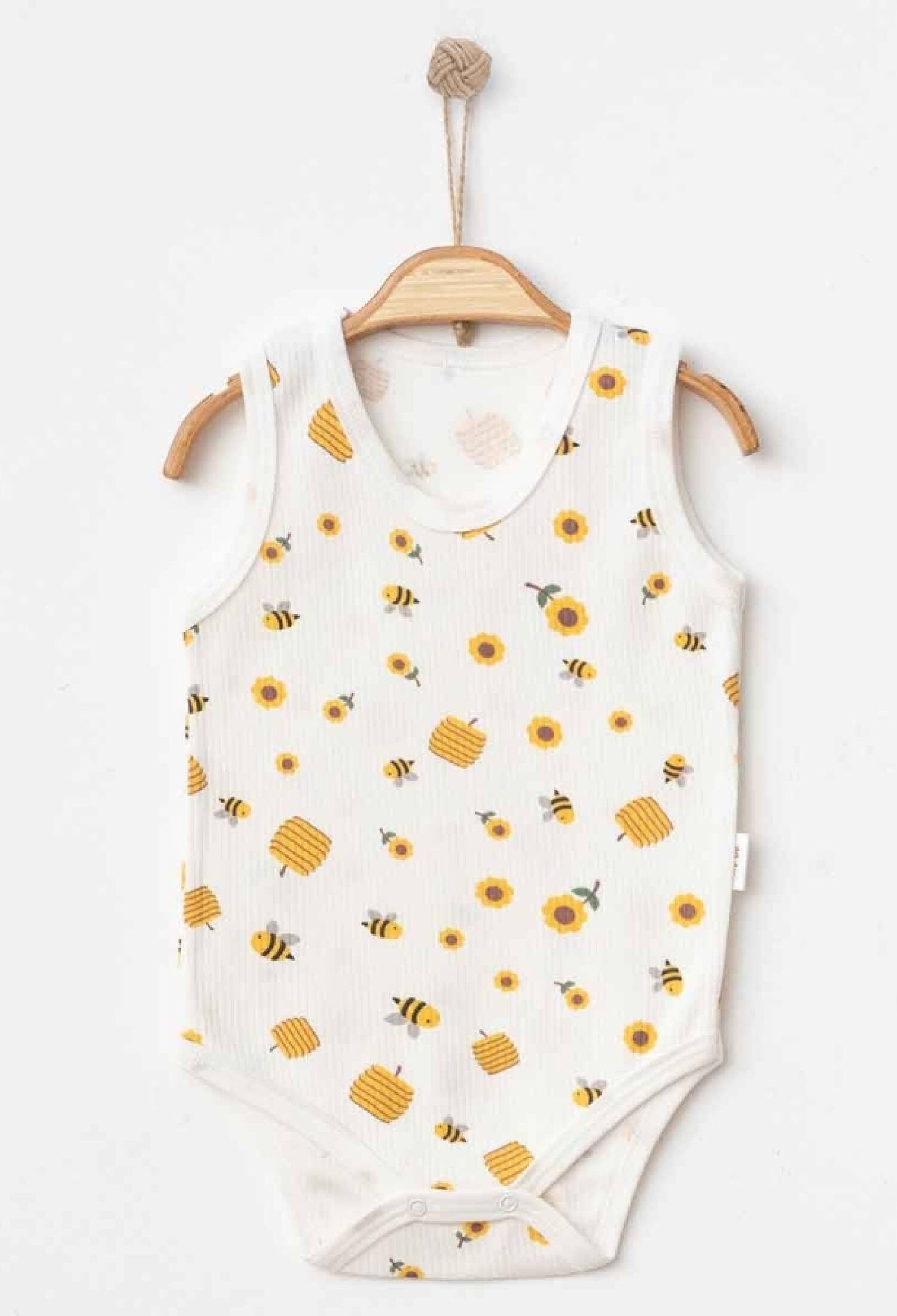 Arı Desenli Kız Çıtçıtlı Badi - Brand: NAYINOM - Kids & Bby Clothes From Peralane Kids Turkey