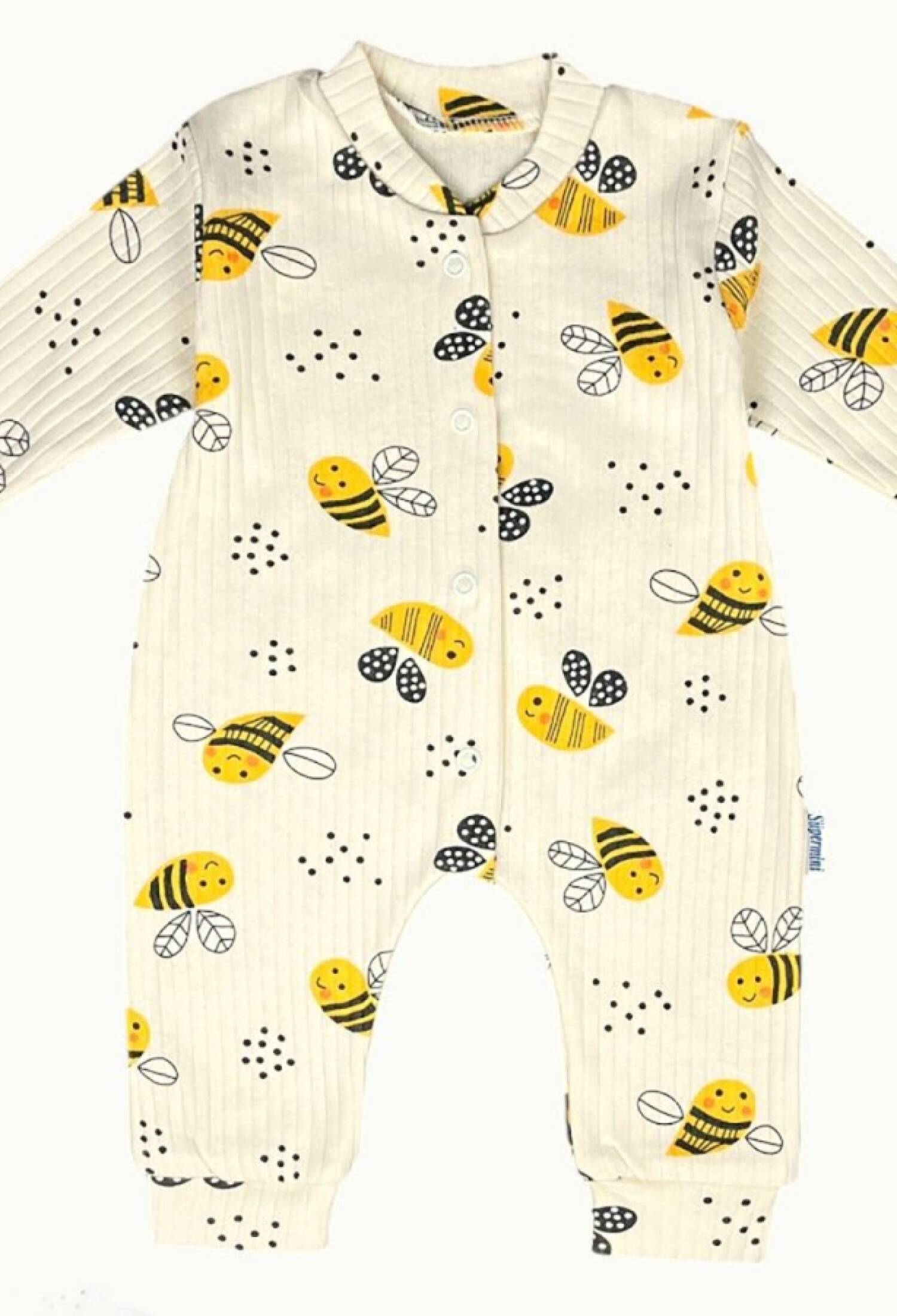 Arı Desenli Raporlu Kız Bebe Tulum - Brand: SÜPERMİNİ - Kids & Bby Clothes From Peralane Kids Turkey