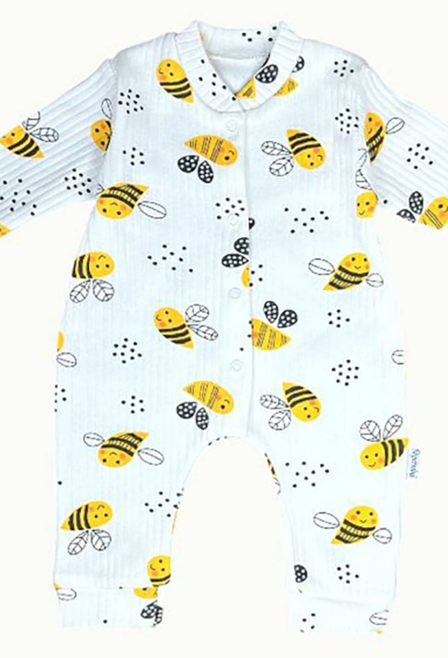 Arı Desenli Raporlu Kız Bebe Tulum - Brand: SÜPERMİNİ - Kids & Bby Clothes From Peralane Kids Turkey