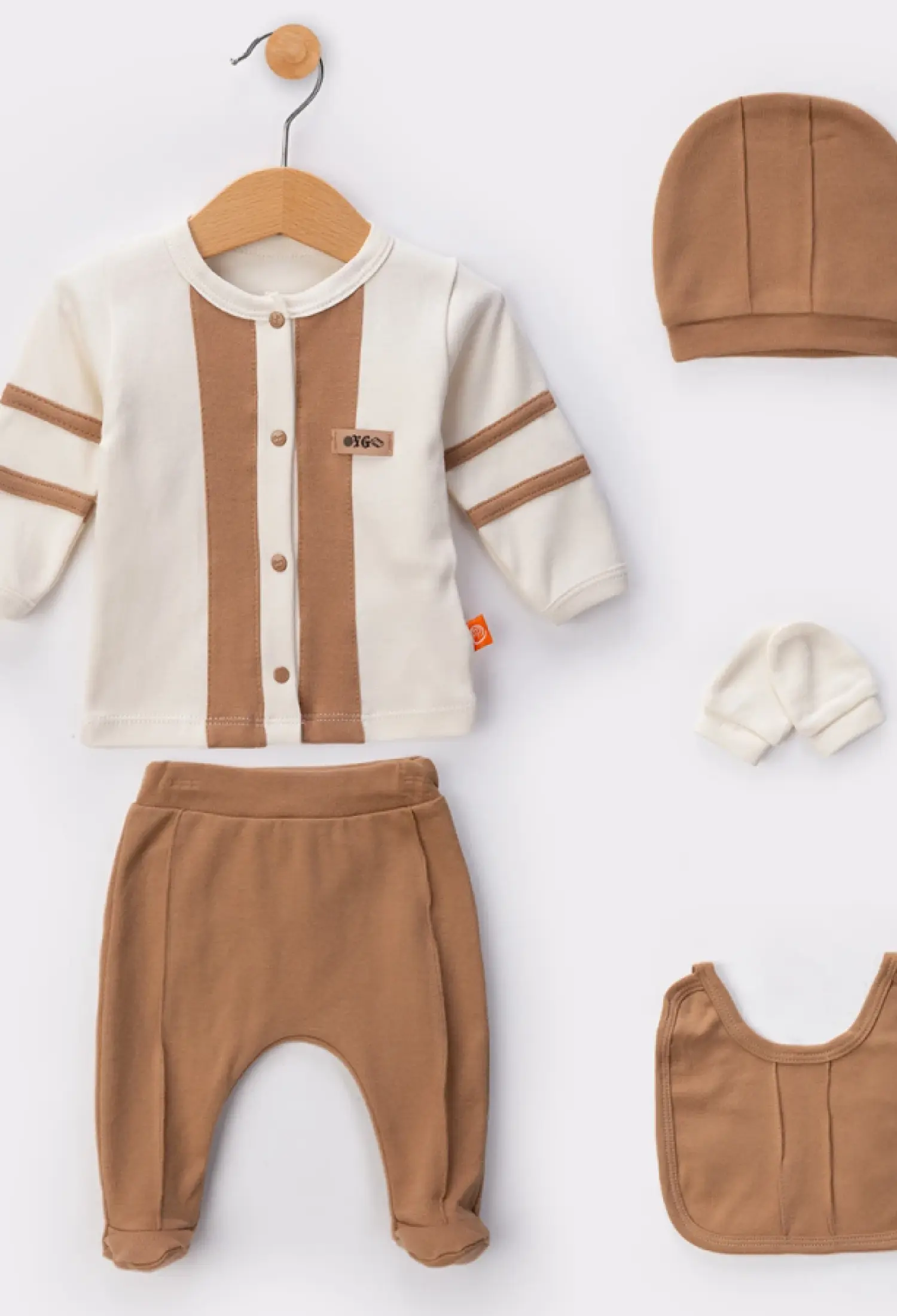 Armalı Yenidoğan Erkek Bebe 5li Set - Brand: BEYAZ BEBEK - Kids & Bby Clothes From Peralane Kids Turkey