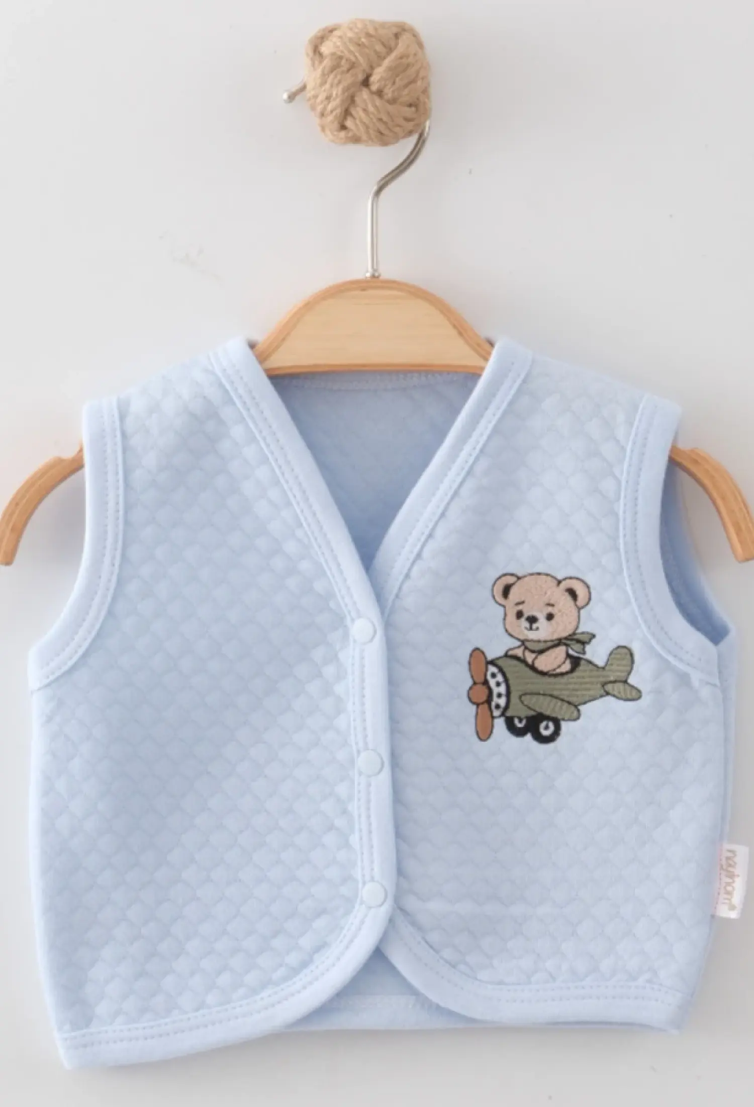 Ayıcık Baskılı Erkek Bebe Yelek - Brand: NAYINOM - Kids & Bby Clothes From Peralane Kids Turkey