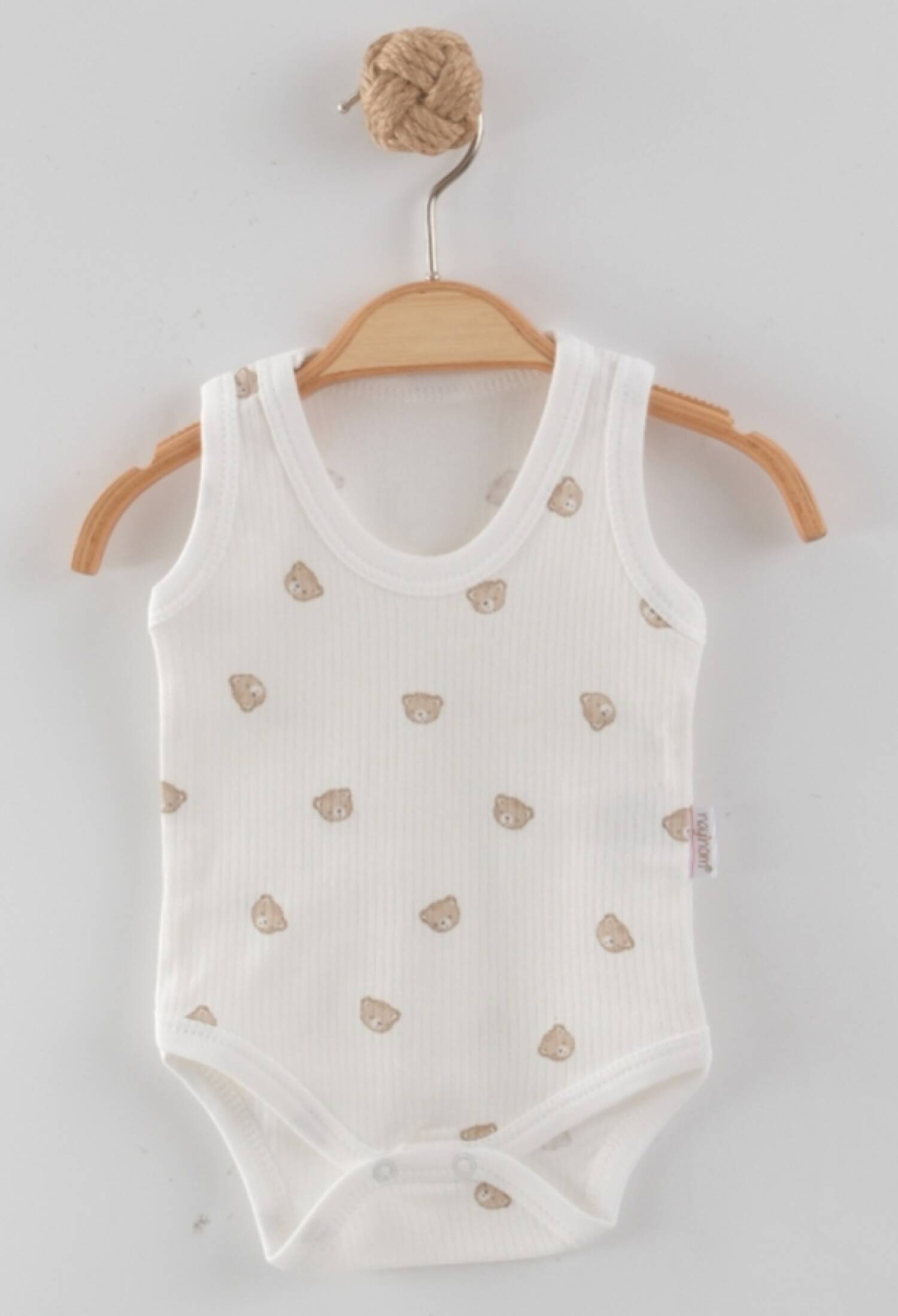 Ayıcık Desenli Erkek Bebe Çıtcıtlı Badi - Brand: NAYINOM - Kids & Bby Clothes From Peralane Kids Turkey