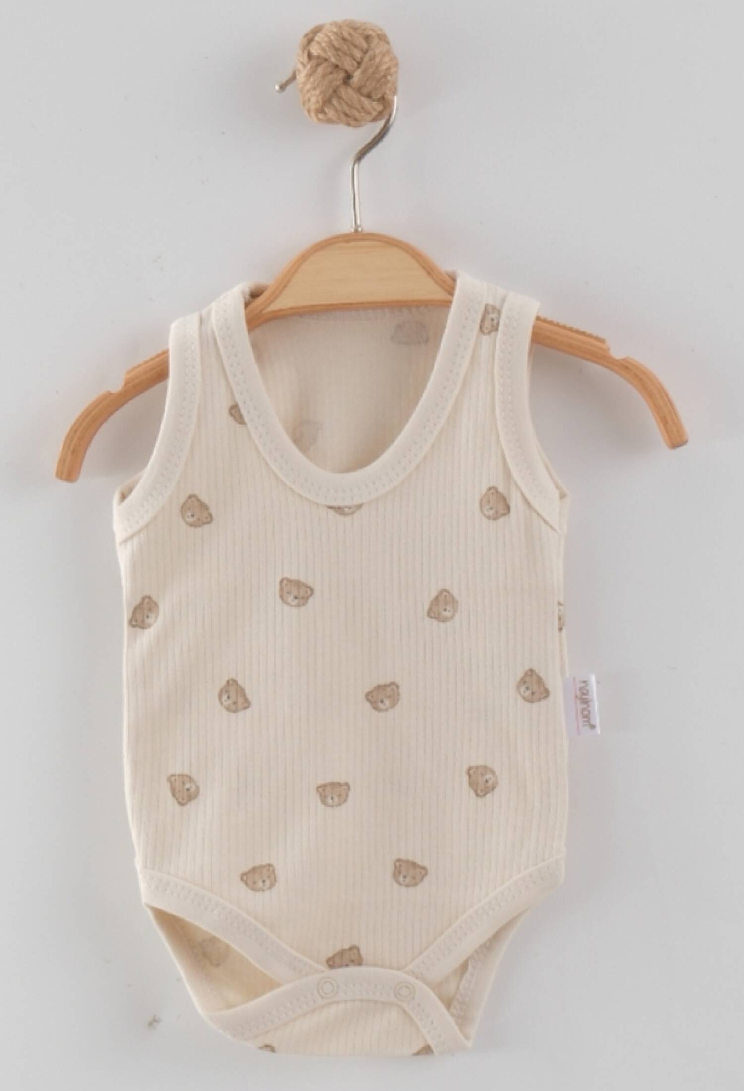 Ayıcık Desenli Erkek Bebe Çıtcıtlı Badi - Brand: NAYINOM - Kids & Bby Clothes From Peralane Kids Turkey