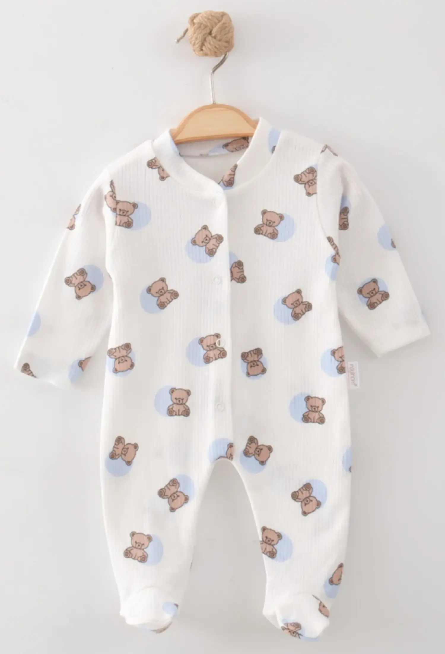 Ayıcık Desenli Erkek Bebe Tulum - Brand: NAYINOM - Kids & Bby Clothes From Peralane Kids Turkey