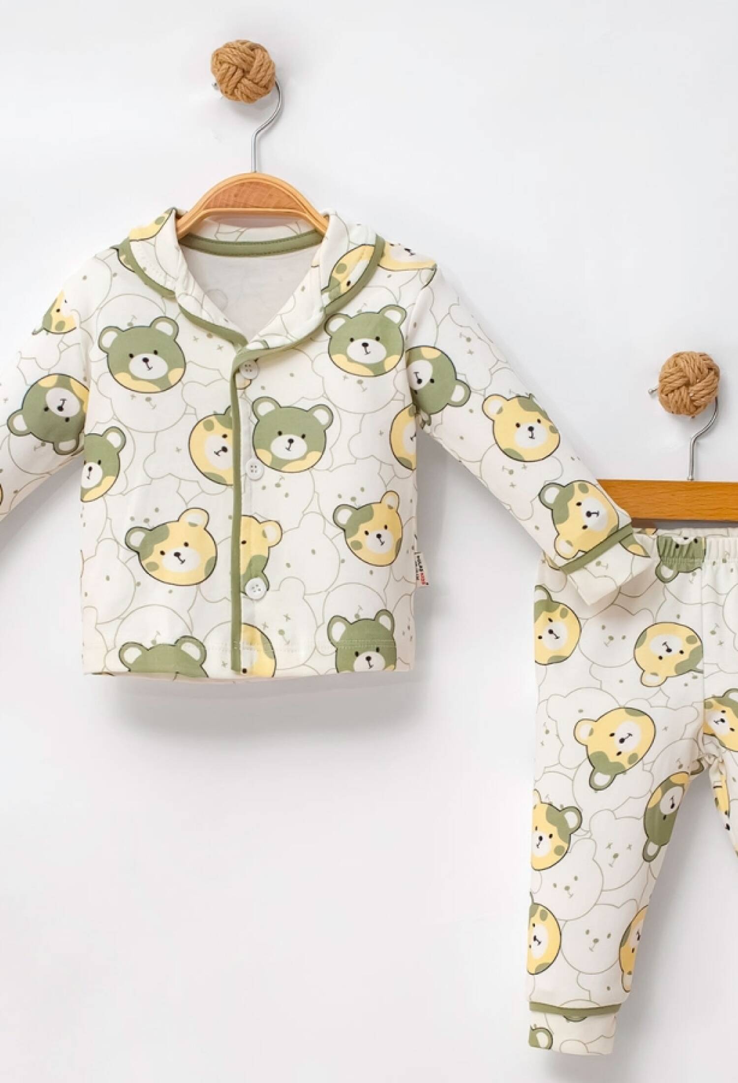 Ayıcık Desenli Erkek Pijama Takım - Brand: DOLAŞ - Kids & Bby Clothes From Peralane Kids Turkey