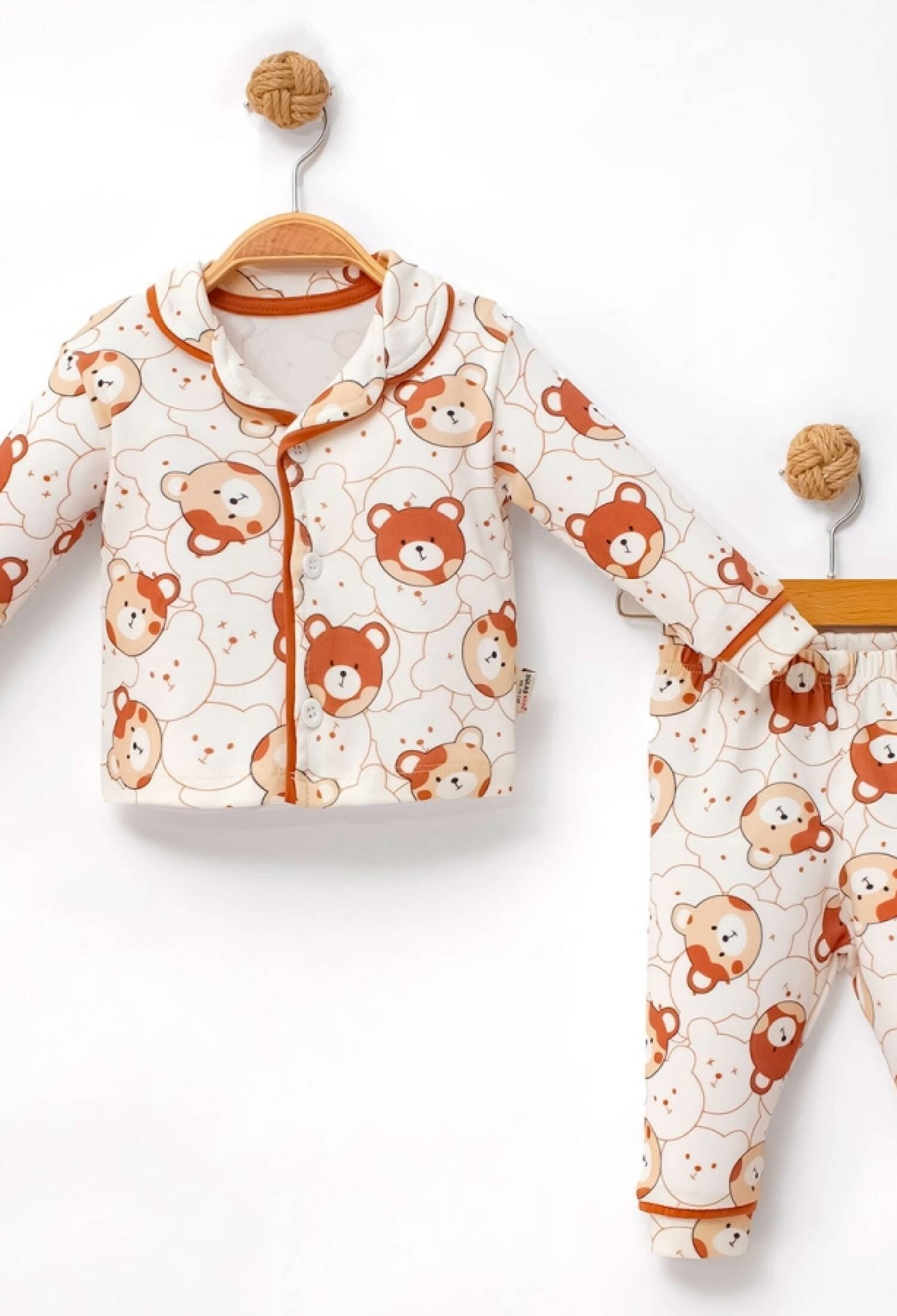 Ayıcık Desenli Erkek Pijama Takım - Brand: DOLAŞ - Kids & Bby Clothes From Peralane Kids Turkey