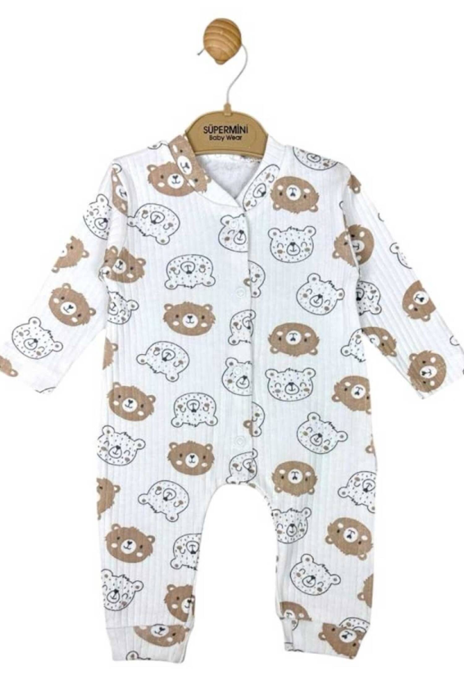 Ayıcık Desenli Kız Bebe Tulum - Brand: SÜPERMİNİ - Kids & Bby Clothes From Peralane Kids Turkey