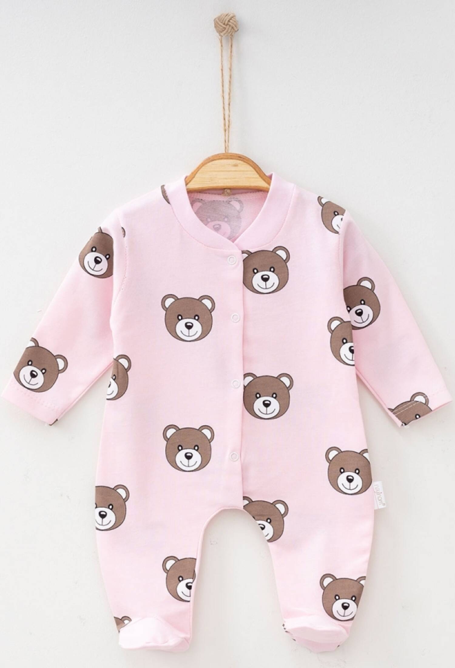 Ayıcık Desenli Patikli Unisex Tulum - Brand: NAYINOM - Kids & Bby Clothes From Peralane Kids Turkey