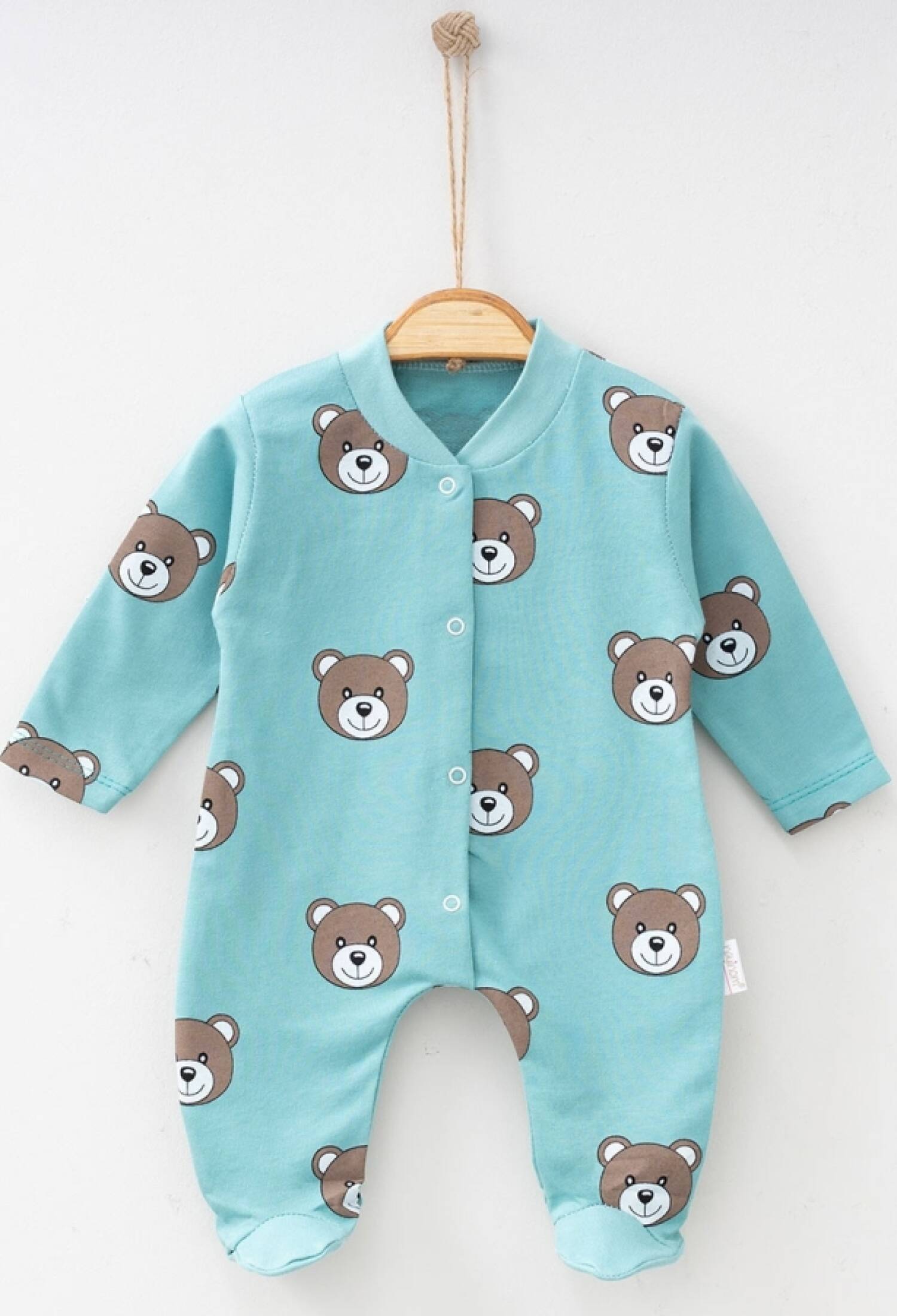 Ayıcık Desenli Patikli Unisex Tulum - Brand: NAYINOM - Kids & Bby Clothes From Peralane Kids Turkey