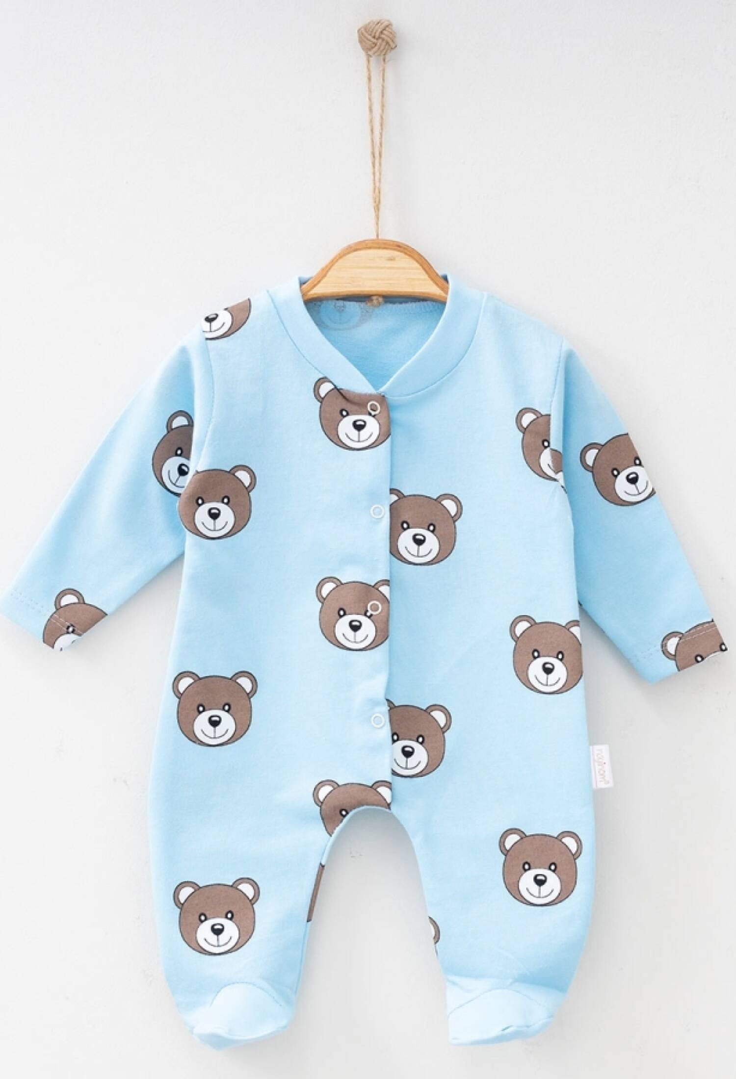 Ayıcık Desenli Patikli Unisex Tulum - Brand: NAYINOM - Kids & Bby Clothes From Peralane Kids Turkey