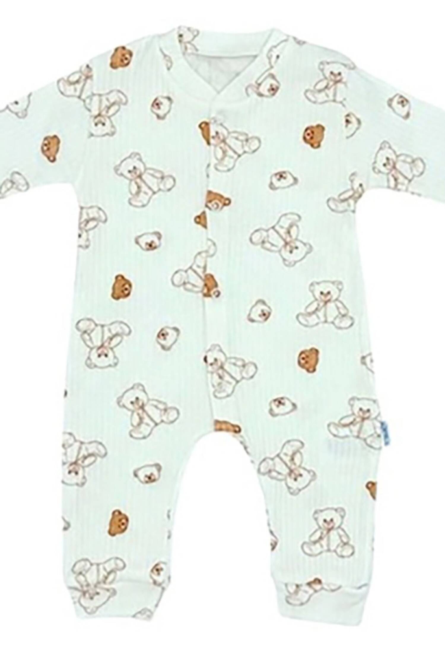 Ayıcık Desenli Raporlu Erkek Bebe Tulum - Brand: SÜPERMİNİ - Kids & Bby Clothes From Peralane Kids Turkey