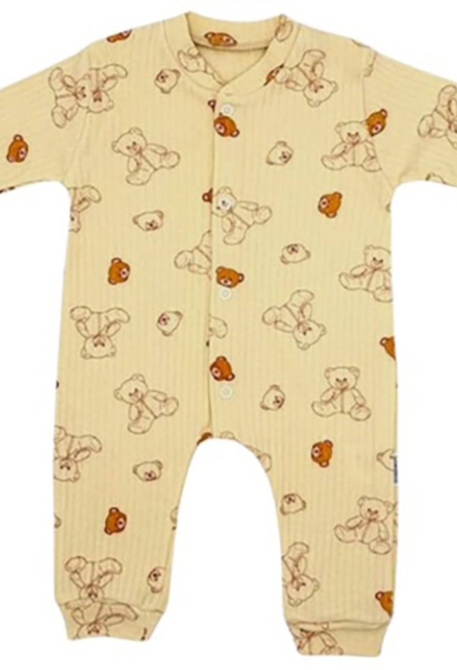 Ayıcık Desenli Raporlu Erkek Bebe Tulum - Brand: SÜPERMİNİ - Kids & Bby Clothes From Peralane Kids Turkey