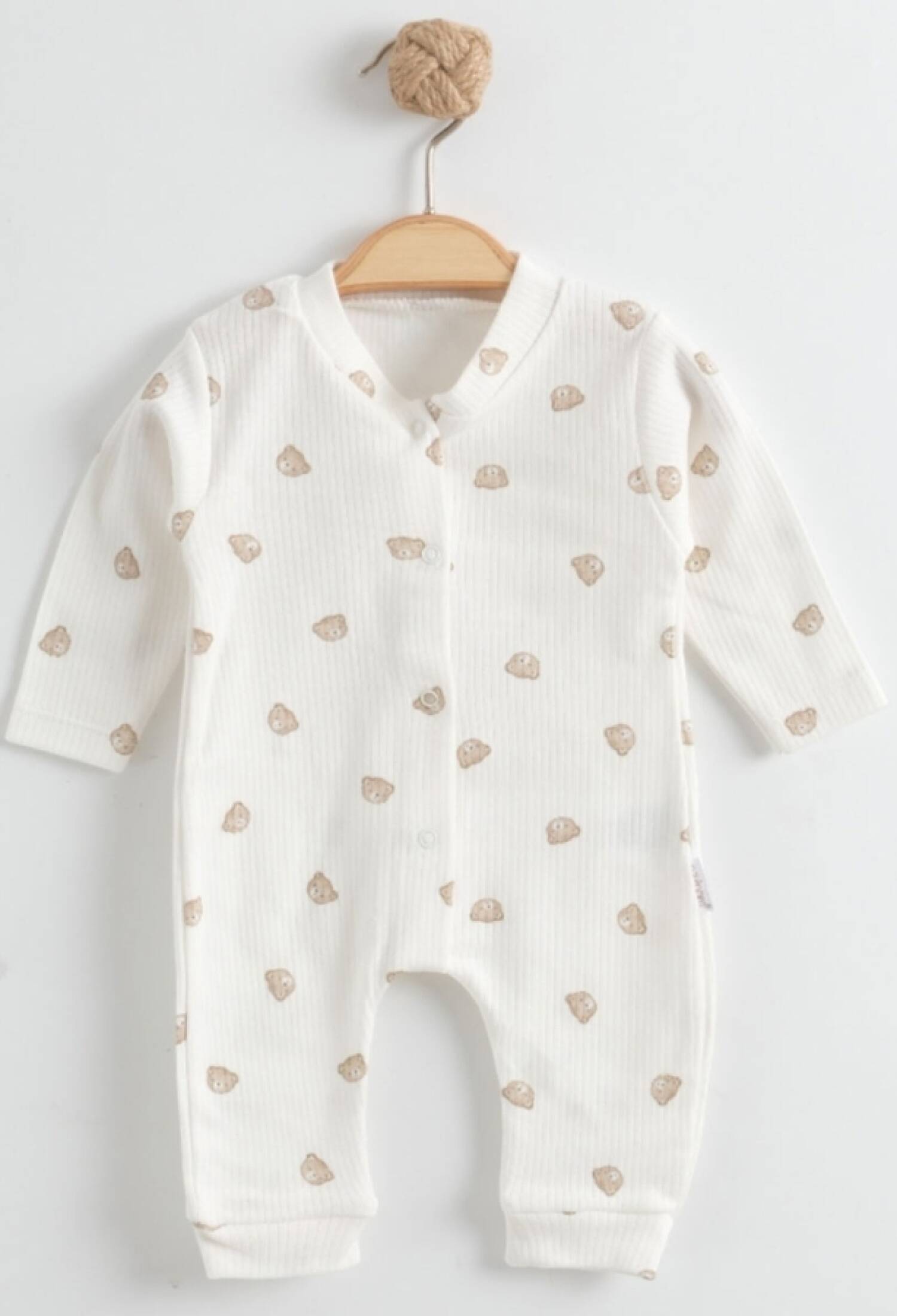 Ayıcık Desenli Raporlu Erkek Bebe Tulum - Brand: NAYINOM - Kids & Bby Clothes From Peralane Kids Turkey