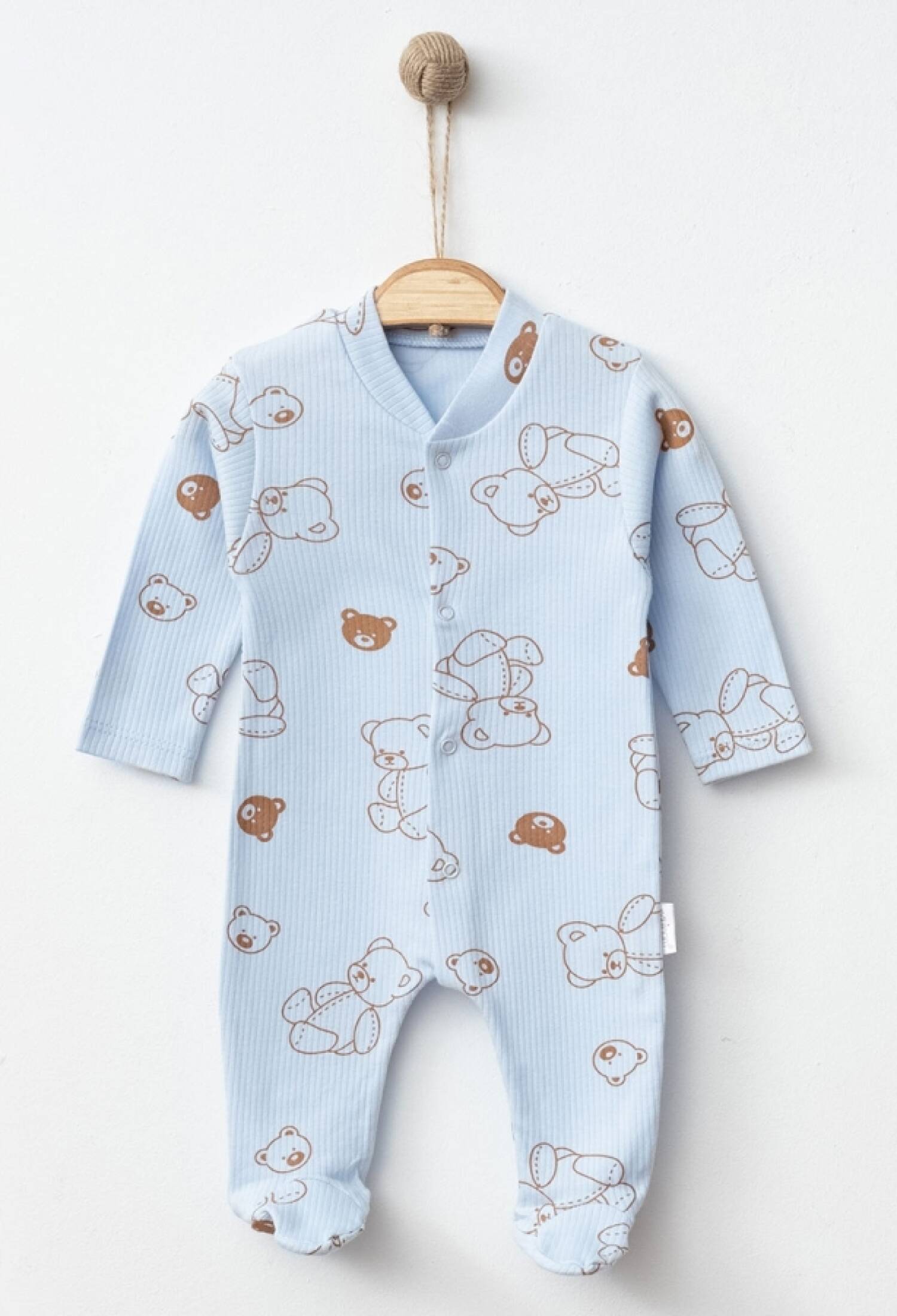 Ayıcık Desenli Ribanalı Patikli Tulum - Brand: NAYINOM - Kids & Bby Clothes From Peralane Kids Turkey