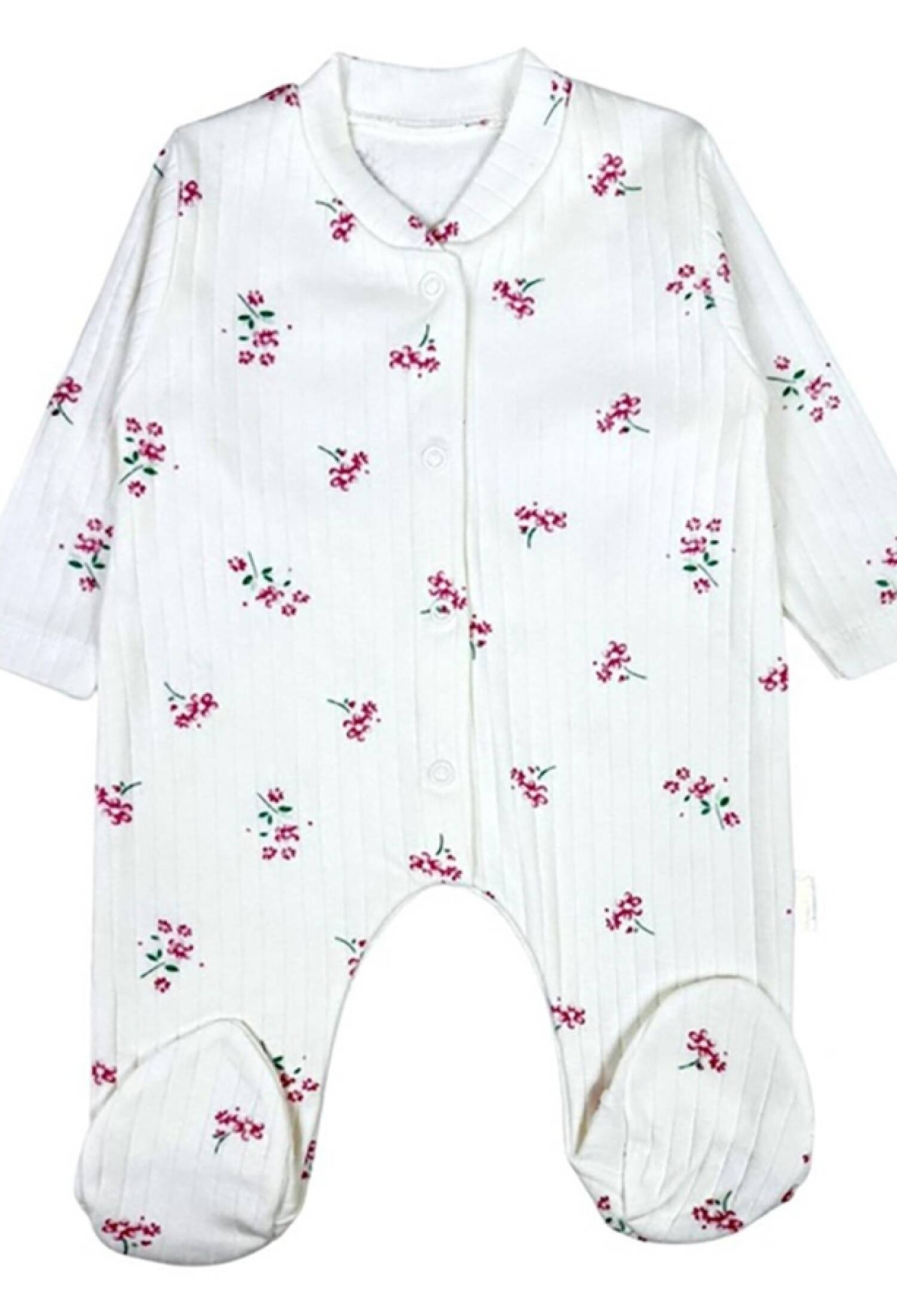 Çiçek Desenli Kız Bebe Tulum - Brand: SÜPERMİNİ - Kids & Bby Clothes From Peralane Kids Turkey