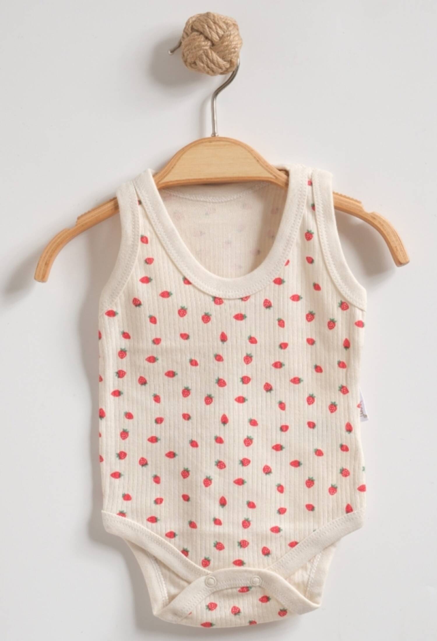 Çilek Desenli Kız Bebe Çıtcıtlı Badi - Brand: NAYINOM - Kids & Bby Clothes From Peralane Kids Turkey