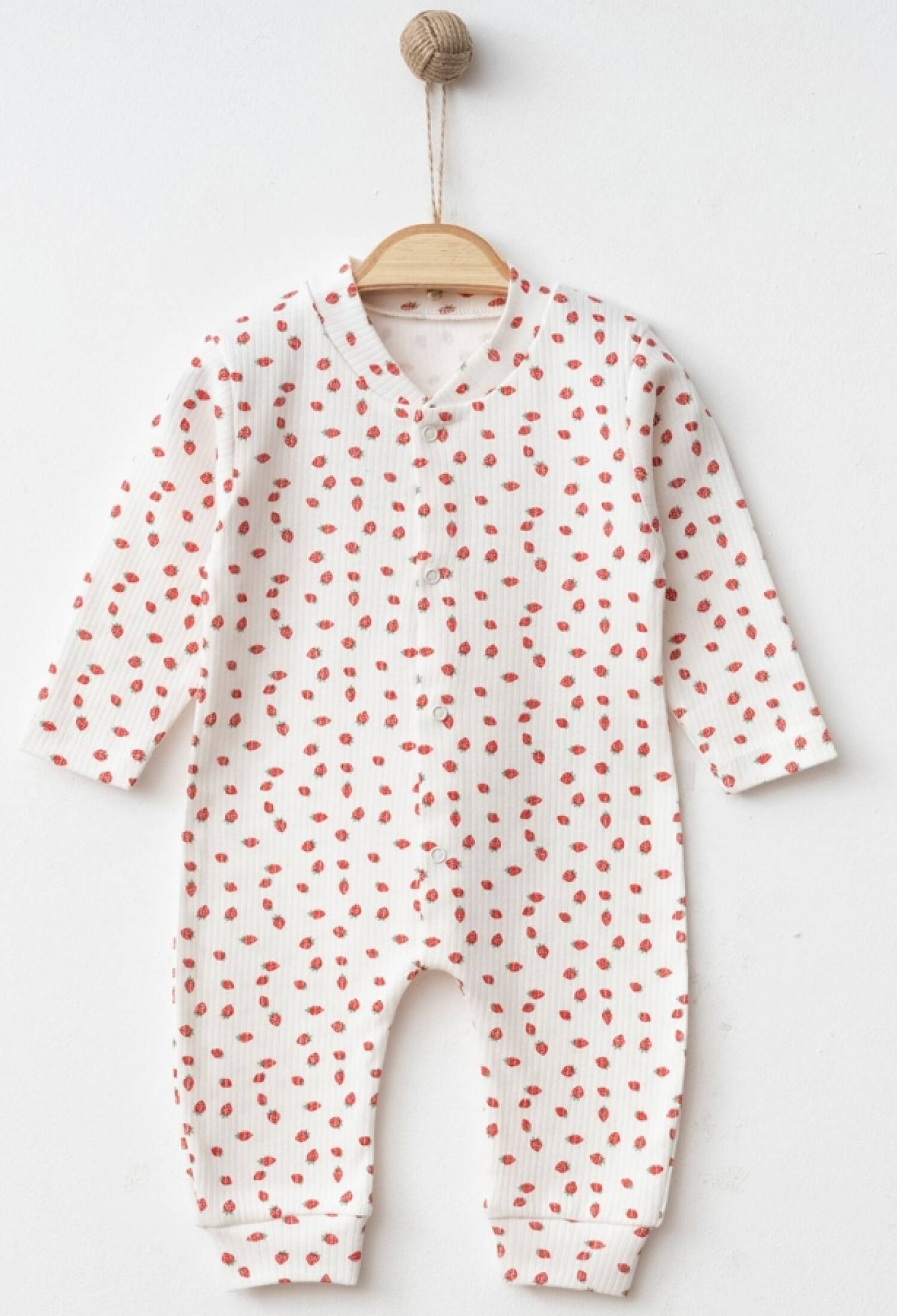 Çilek Desenli Raporlu Kız Bebe Tulum - Brand: NAYINOM - Kids & Bby Clothes From Peralane Kids Turkey