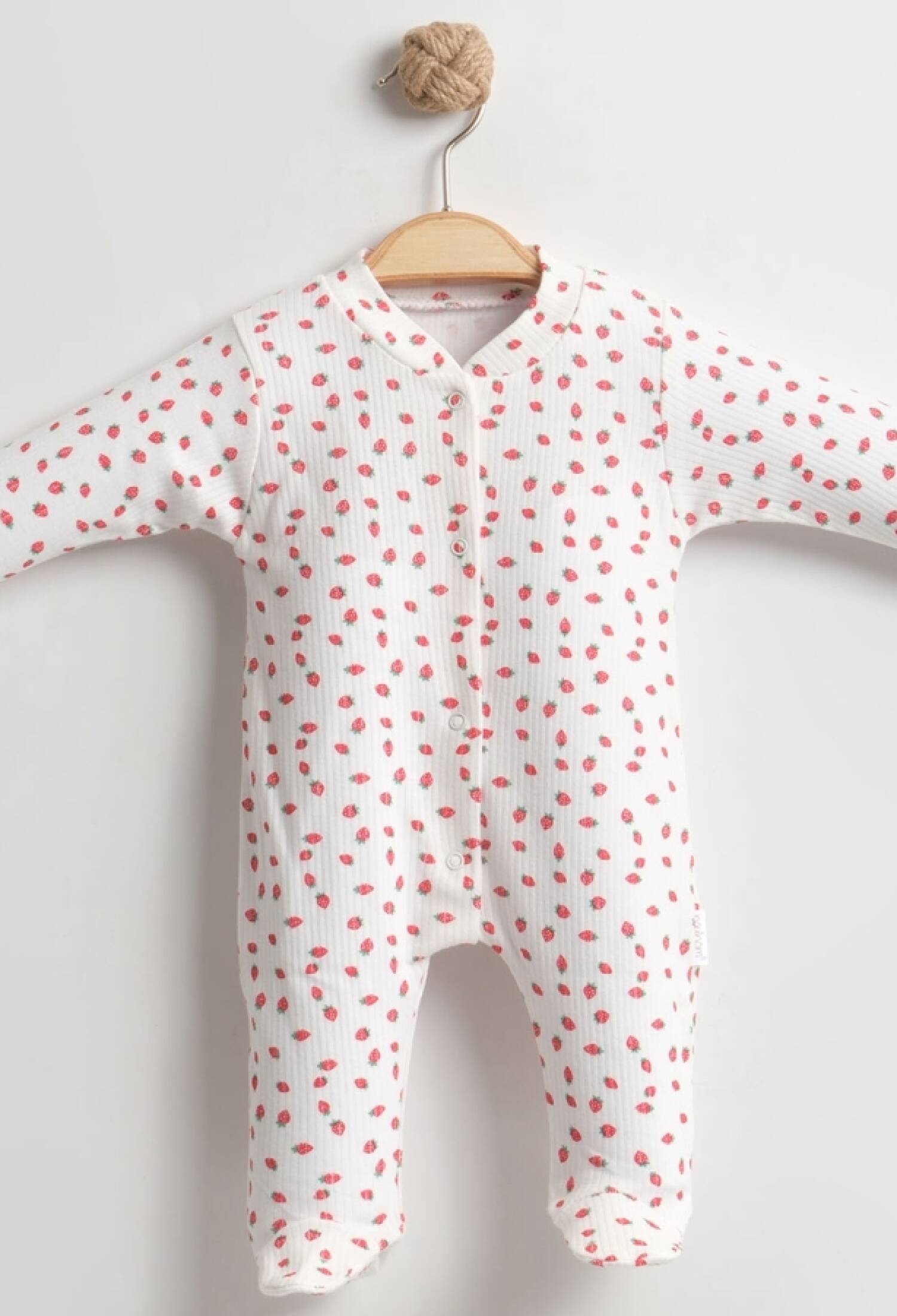 Çilek Desenli Raporlu Patikli Kız Bebe Tulum - Brand: NAYINOM - Kids & Bby Clothes From Peralane Kids Turkey