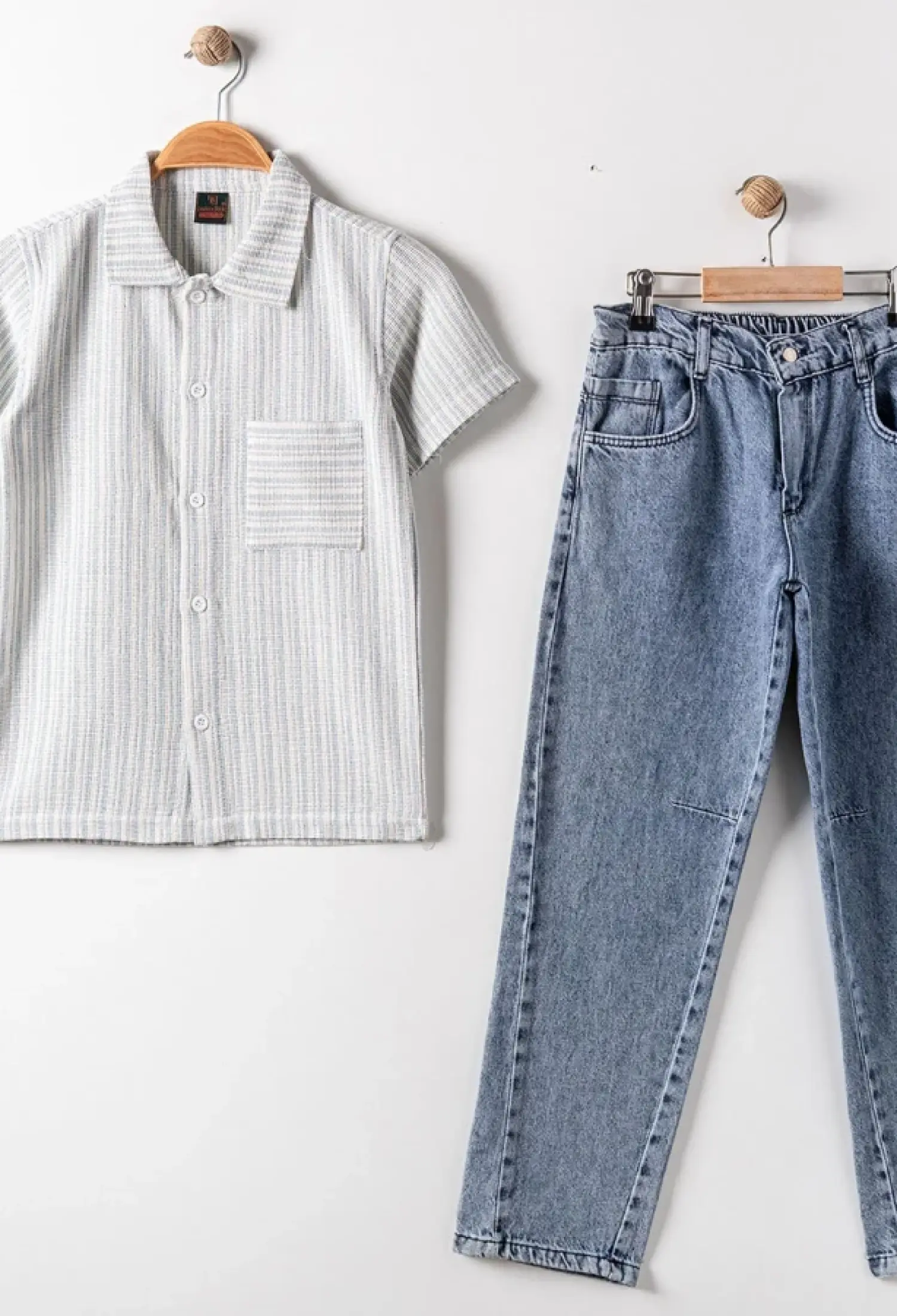 Çizgili Erkek Takım - Brand: BARKOD - Kids & Bby Clothes From Peralane Kids Turkey