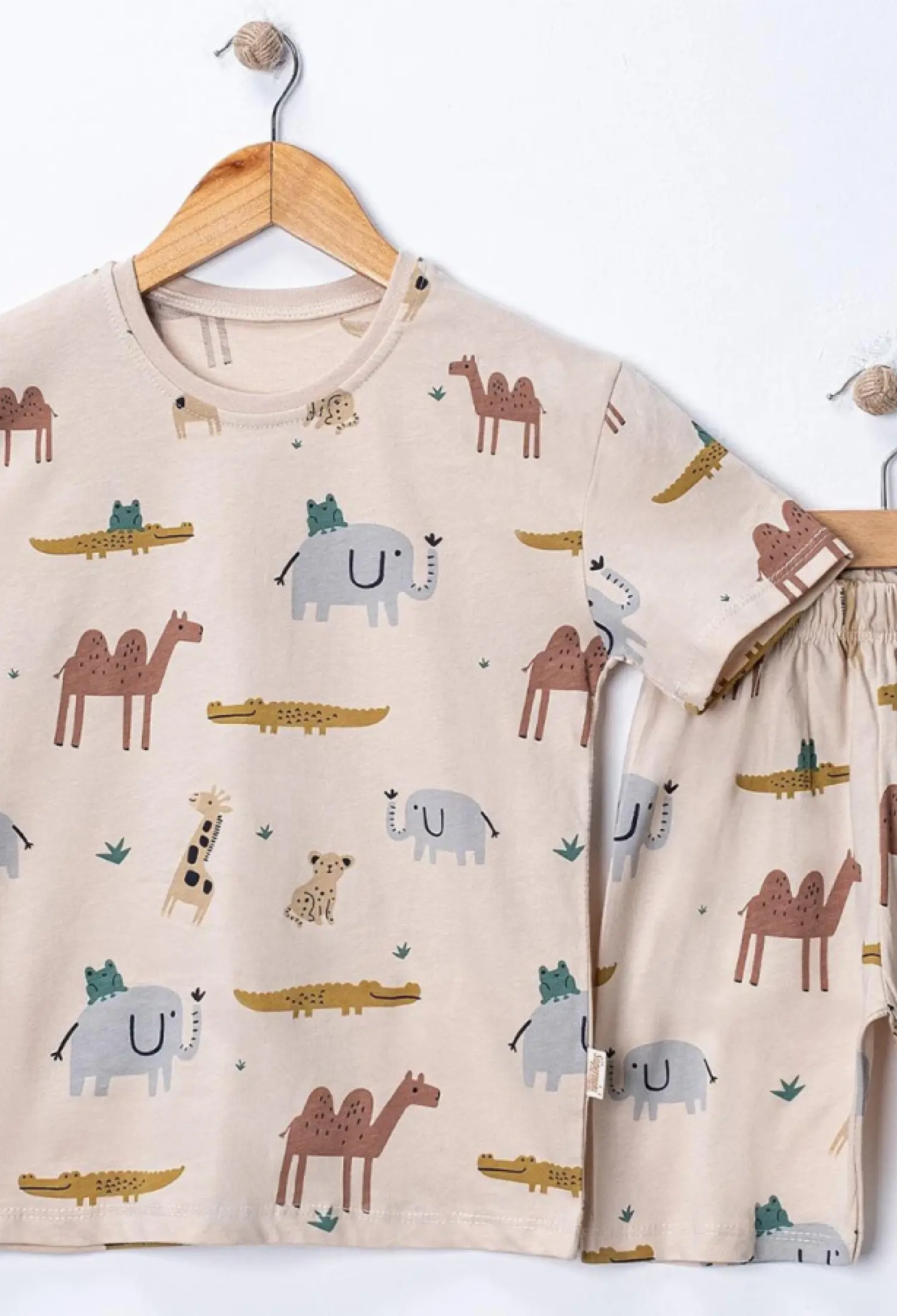 Deve Desenli Erkek Pijama Takım - Brand: SÜPERMİNİ - Kids & Bby Clothes From Peralane Kids Turkey