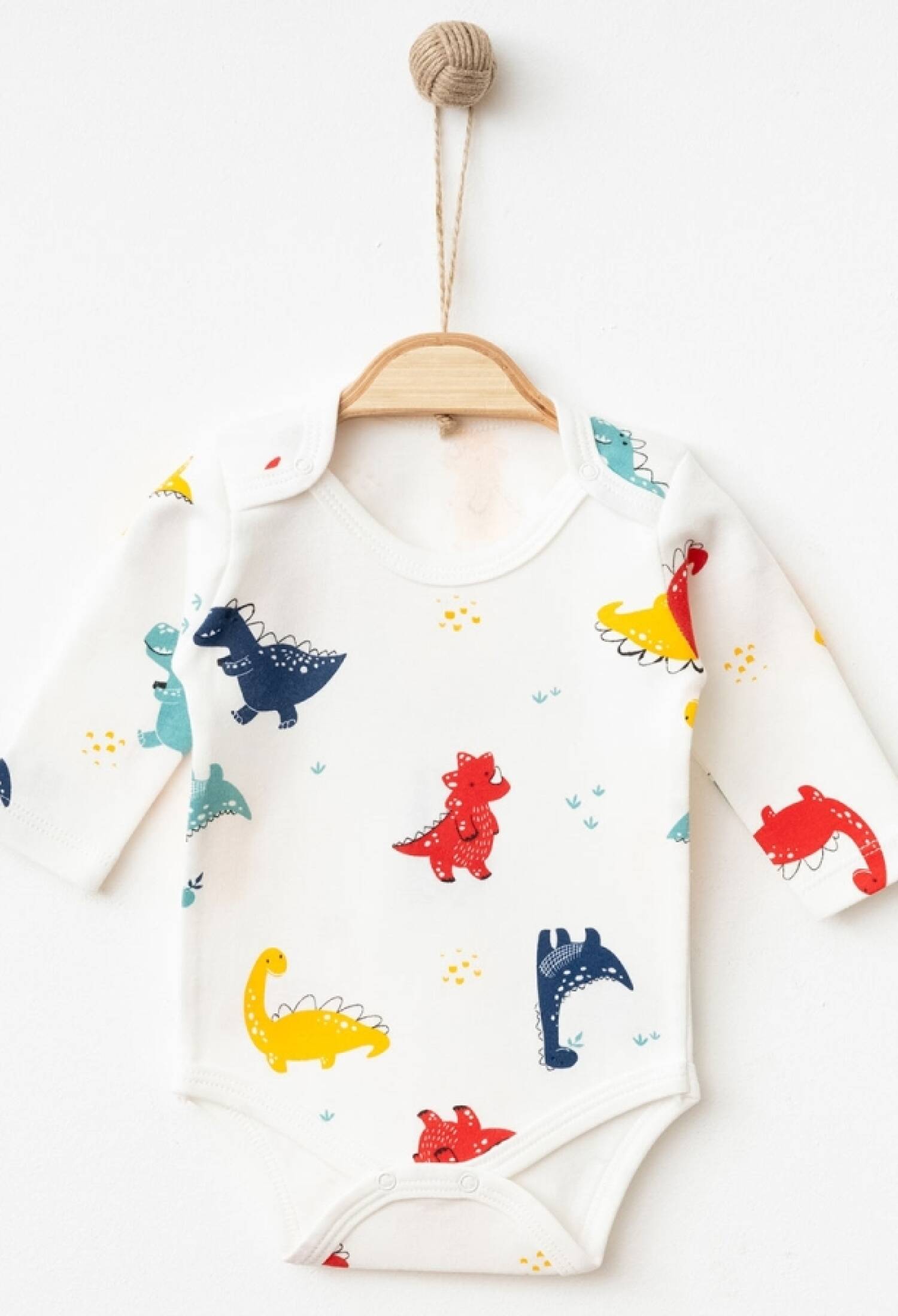 Dinozor Desenli Erkek Çıtçıtlı Badi - Brand: NAYINOM - Kids & Bby Clothes From Peralane Kids Turkey