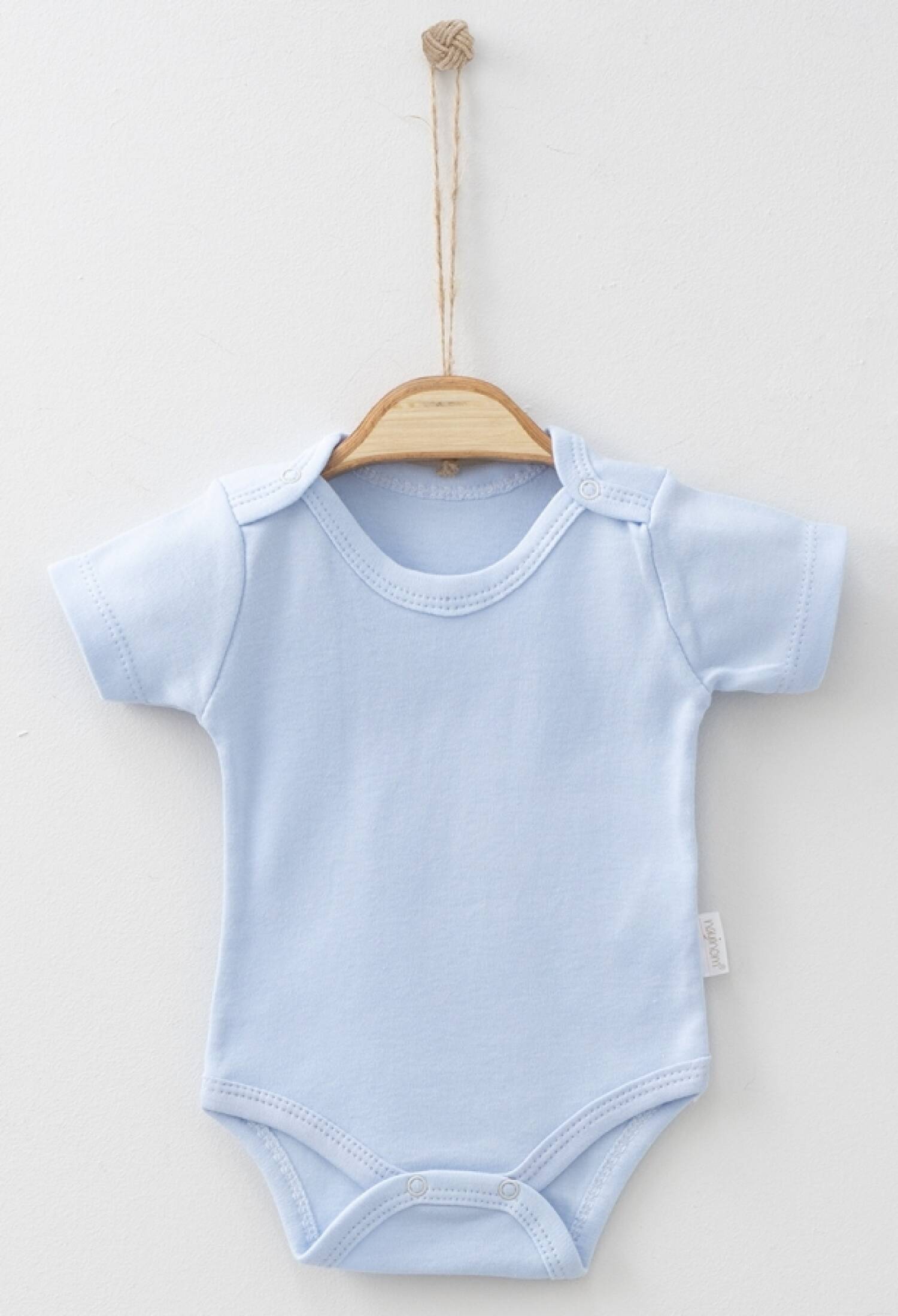 Düz Kısa Kollu Unisex Çıtçıtlı Badi - Brand: NAYINOM - Kids & Bby Clothes From Peralane Kids Turkey