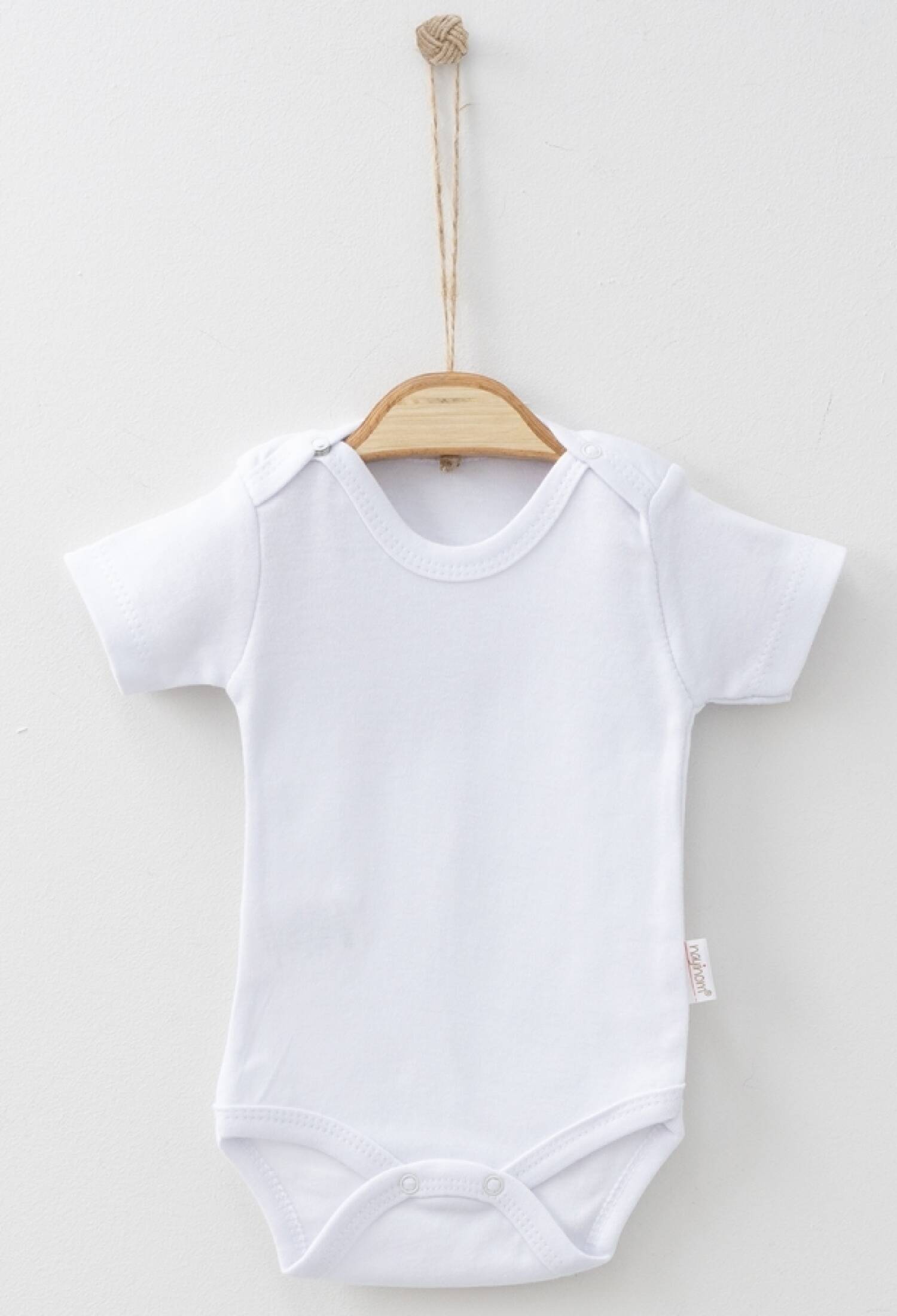 Düz Kısa Kollu Unisex Çıtçıtlı Badi - Brand: NAYINOM - Kids & Bby Clothes From Peralane Kids Turkey