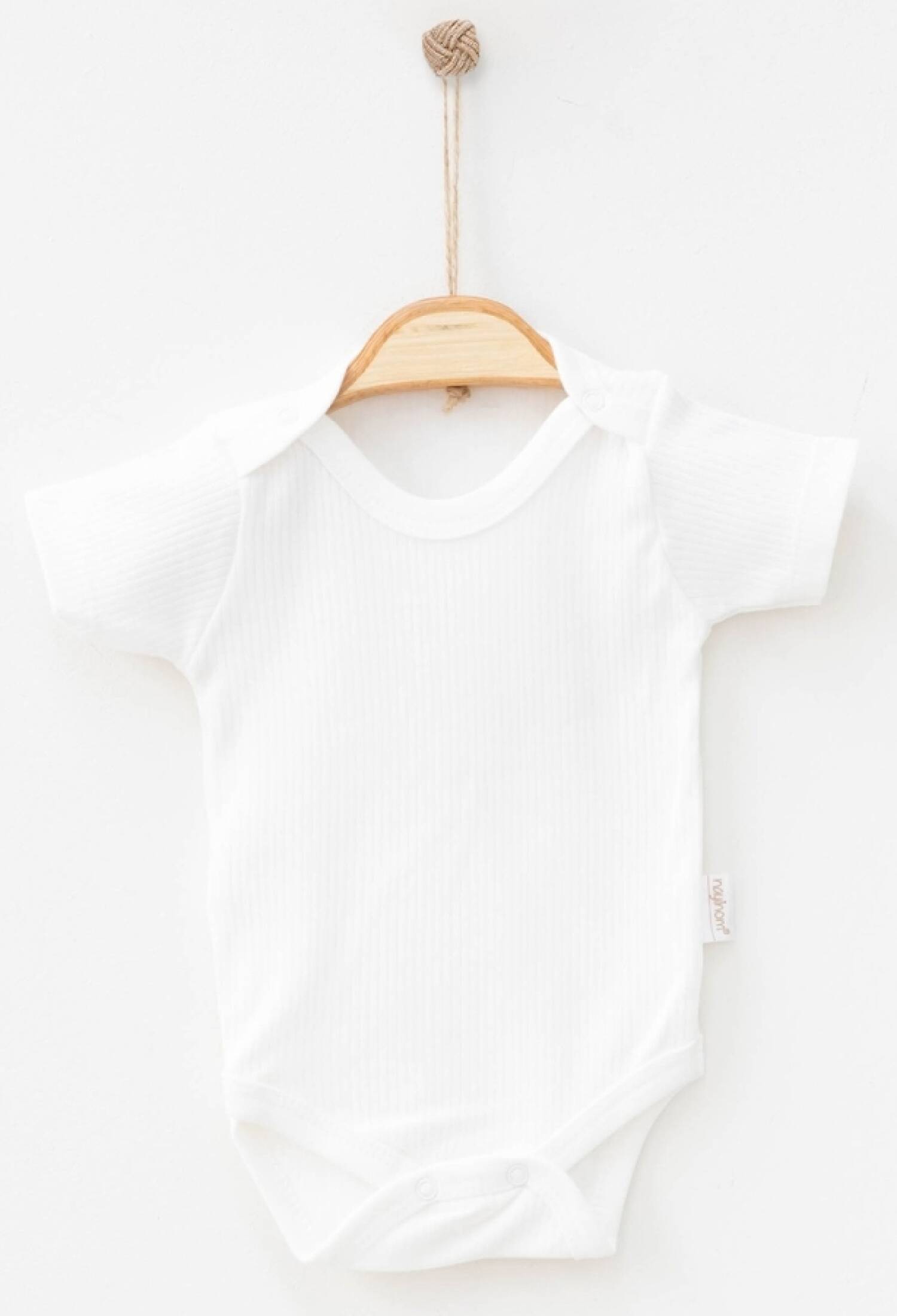 Düz Raporlu Kısa Kollu Unisex Çıtçıtlı Badi - Brand: NAYINOM - Kids & Bby Clothes From Peralane Kids Turkey