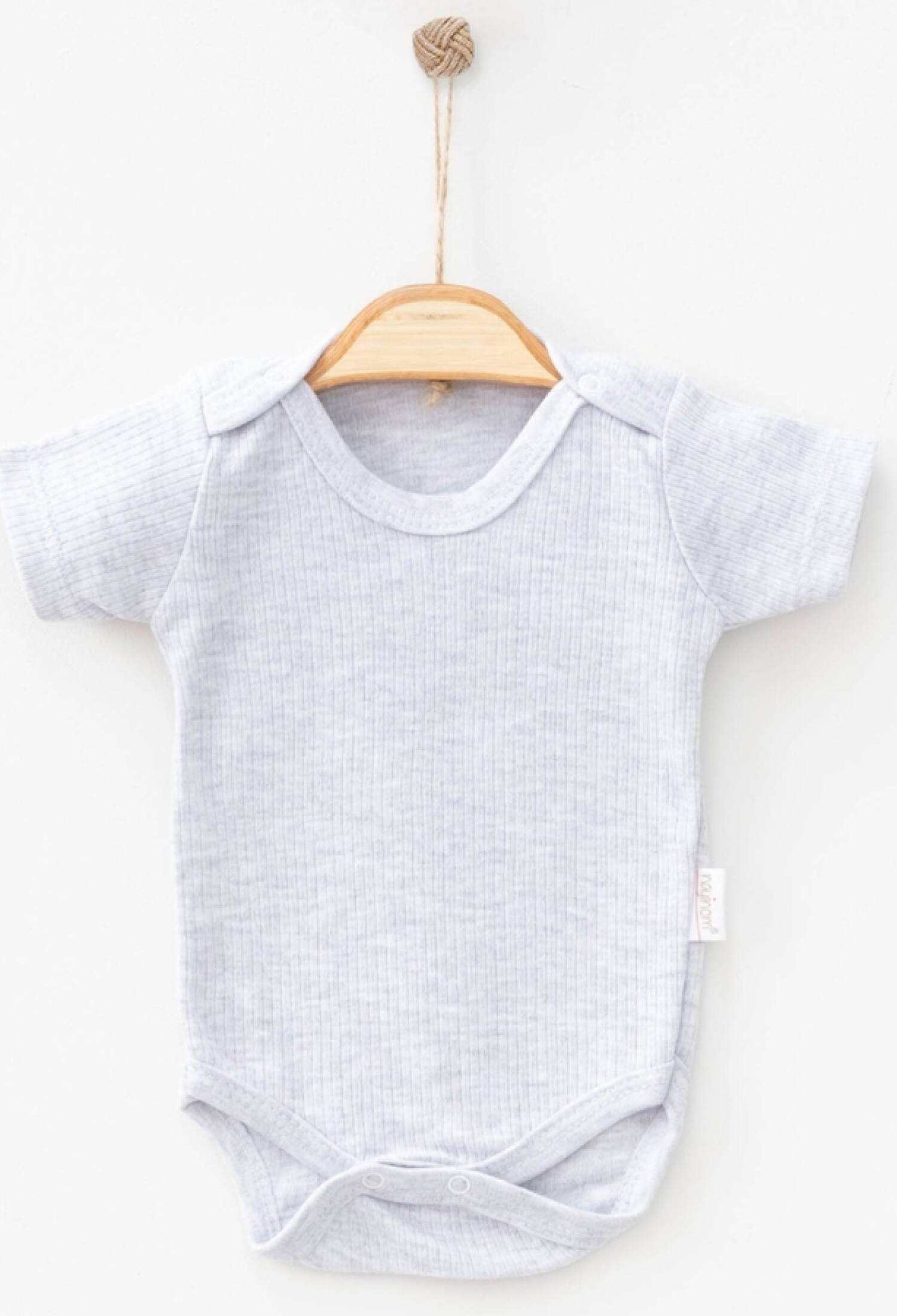 Düz Raporlu Kısa Kollu Unisex Çıtçıtlı Badi - Brand: NAYINOM - Kids & Bby Clothes From Peralane Kids Turkey