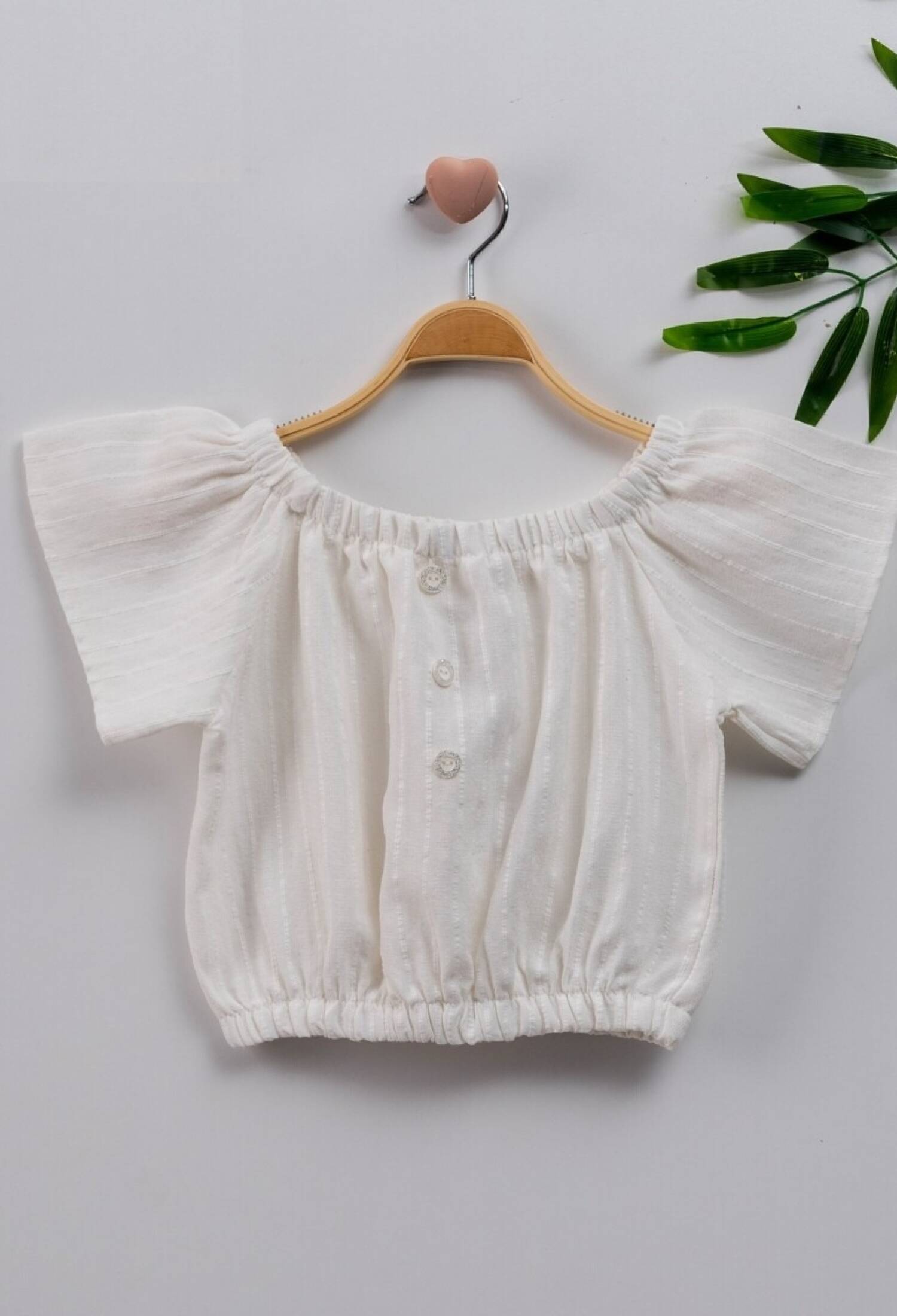 EKRU GRS BLUZ 1016-221076 - 1016-221076 - Brand: Büşra Bebe - Kids & Bby Clothes From Peralane Kids Turkey