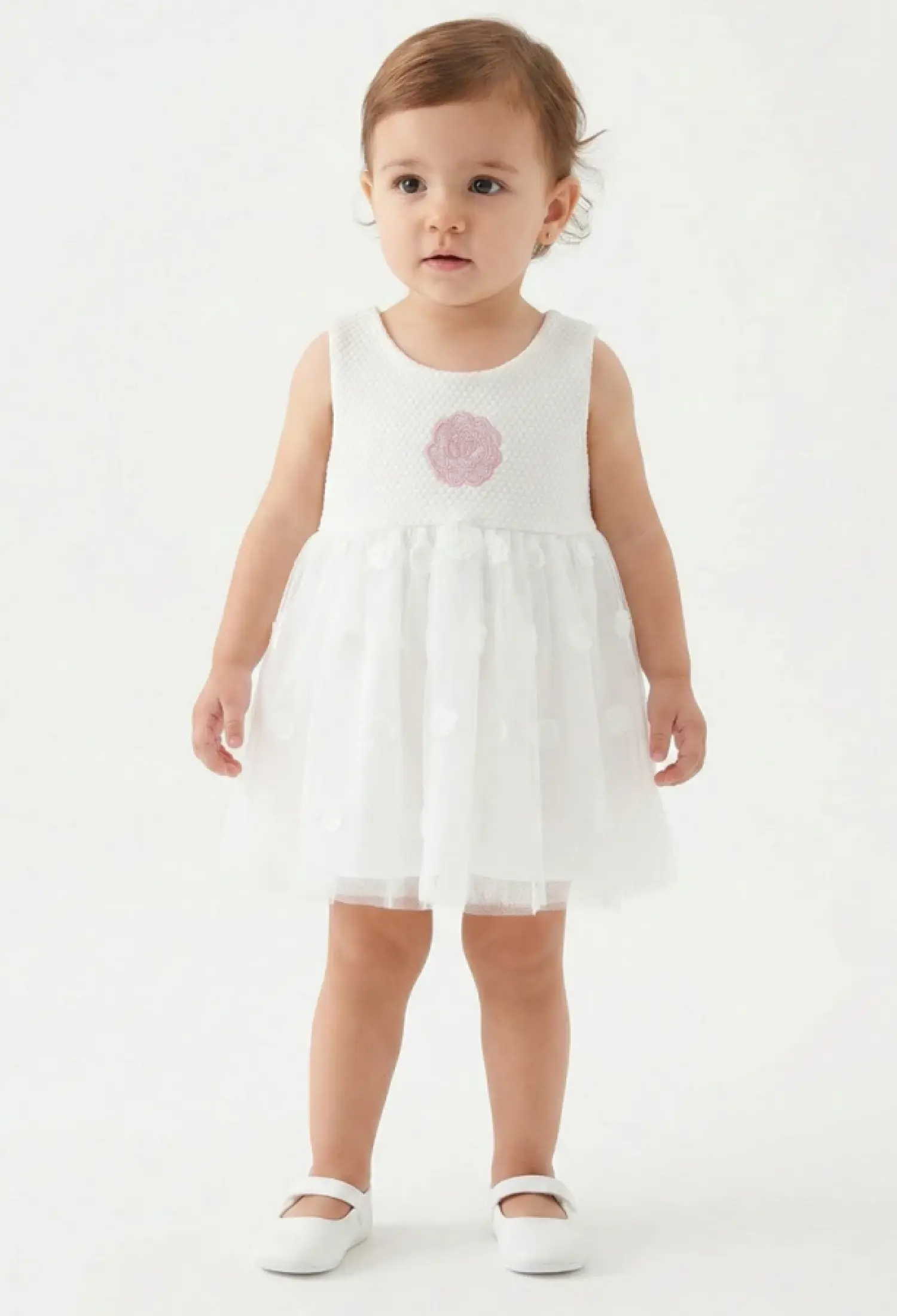 Güllü Nakışlı Kız Bebe Elbise - Brand: NAYINOM - Kids & Bby Clothes From Peralane Kids Turkey