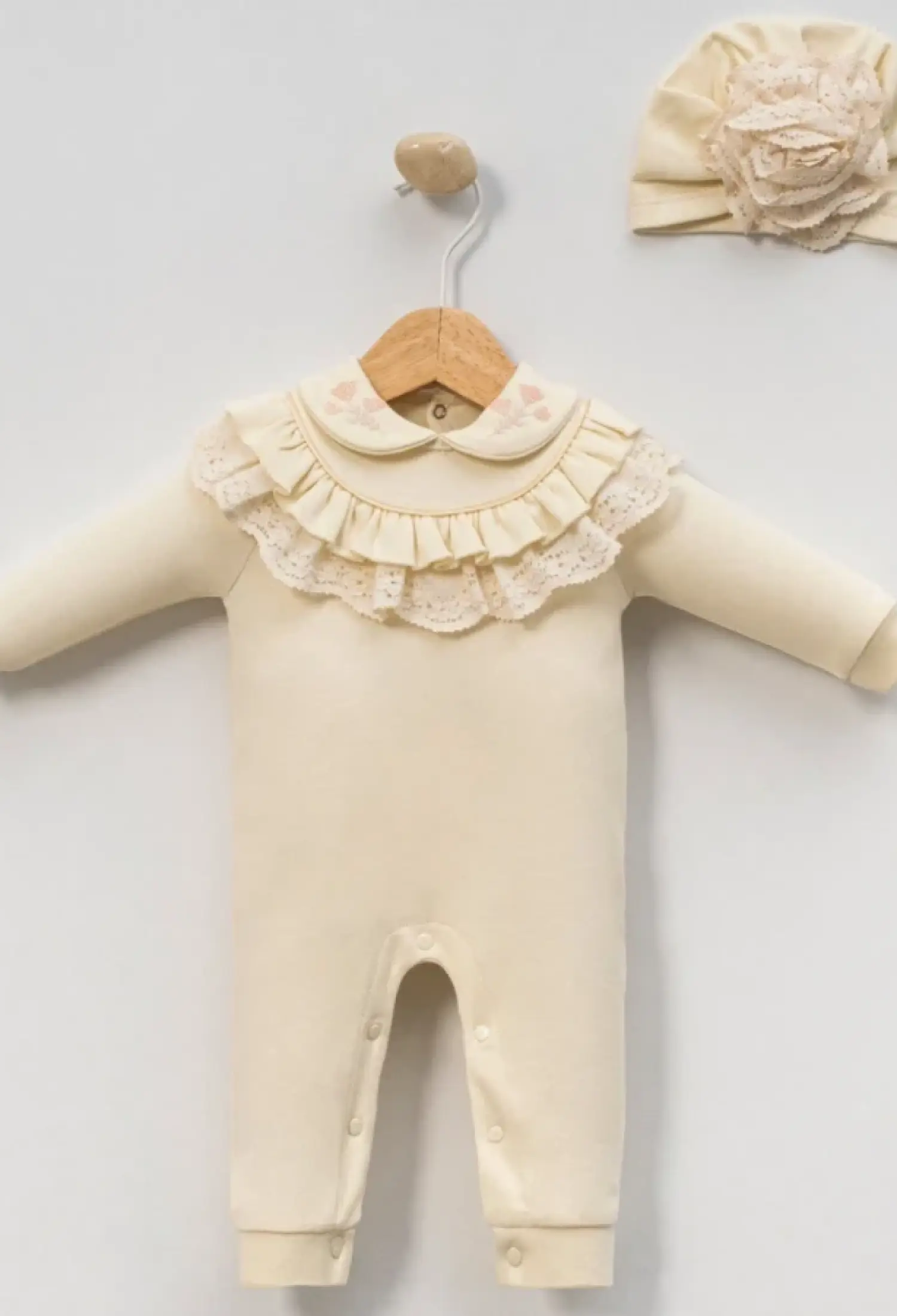 Güllü Nakışlı Kız Bebe Tulum - Brand: CAYZEN - Kids & Bby Clothes From Peralane Kids Turkey