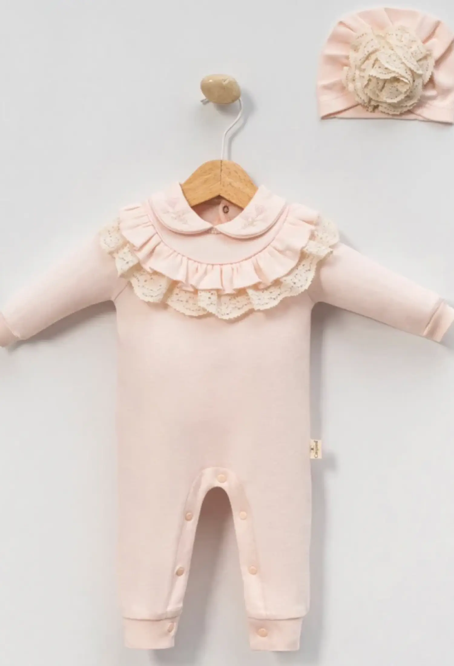 Güllü Nakışlı Kız Bebe Tulum - Brand: CAYZEN - Kids & Bby Clothes From Peralane Kids Turkey