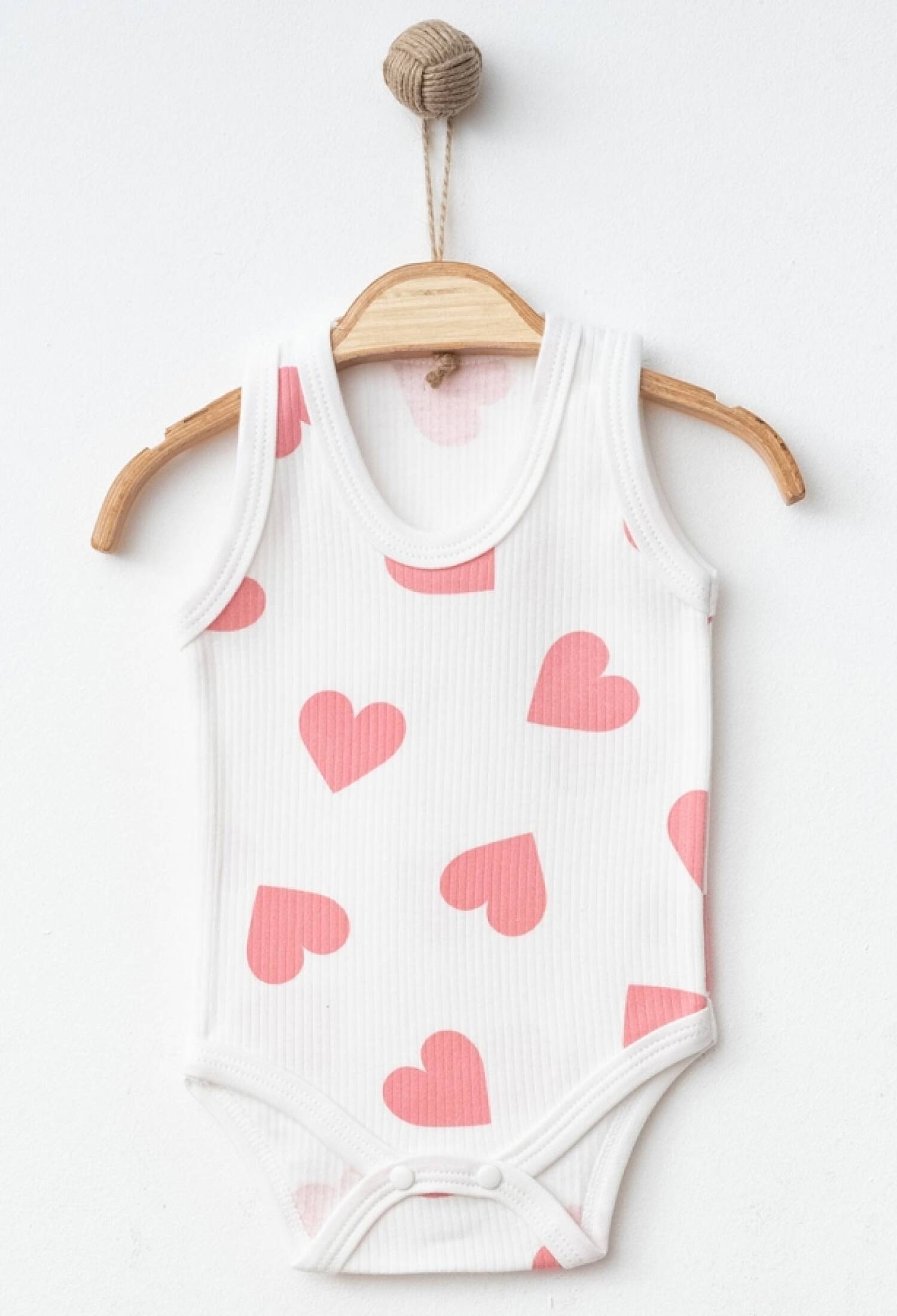 Kalp Baskılı Kız Çıtçıtlı Badi - Brand: NAYINOM - Kids & Bby Clothes From Peralane Kids Turkey